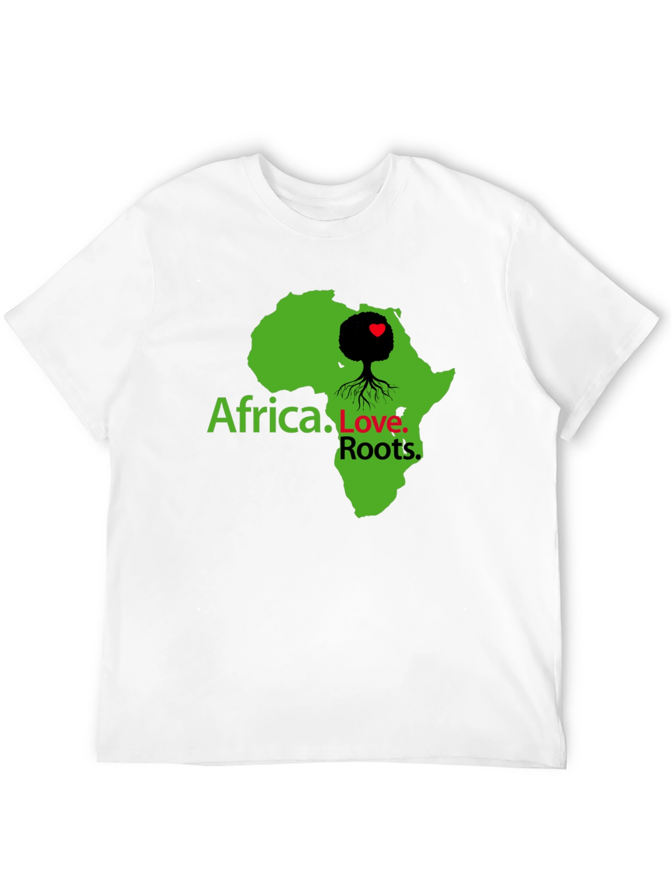 Africa Love Roots Graphic Black T-Shirt