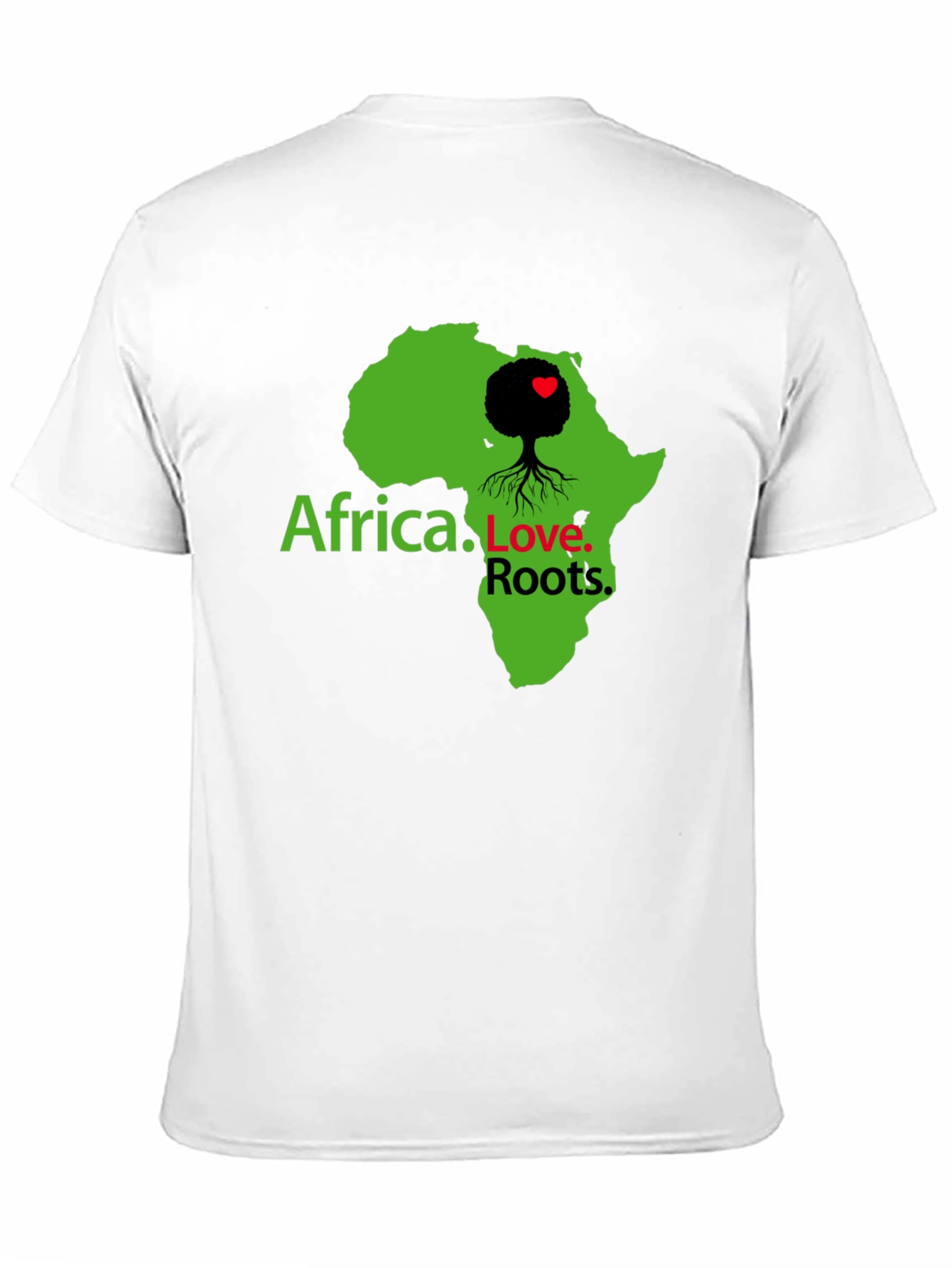 Africa Love Roots Graphic Black T-Shirt
