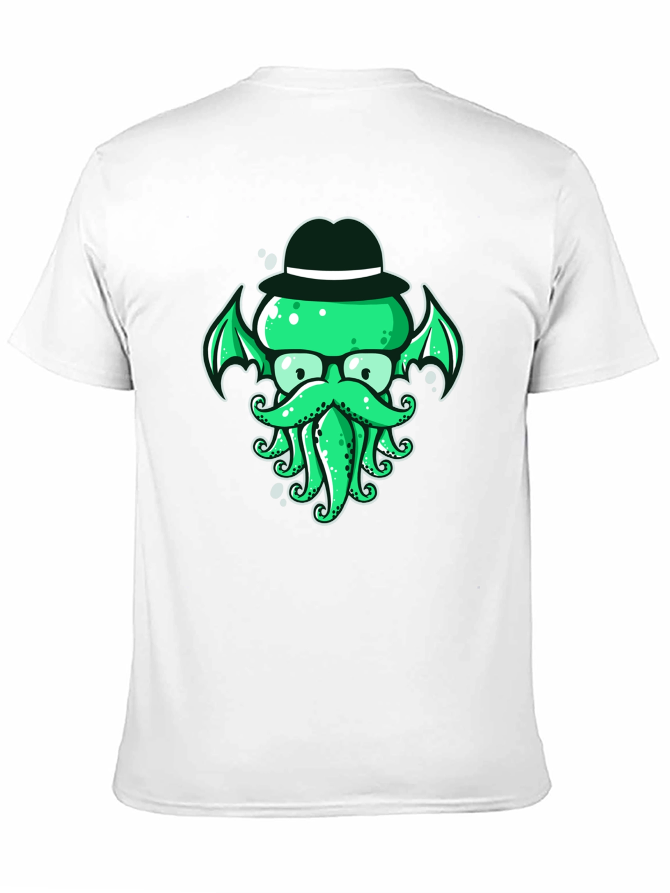 Cthulhu Gentleman Tee - Green Octopus Graphic Print