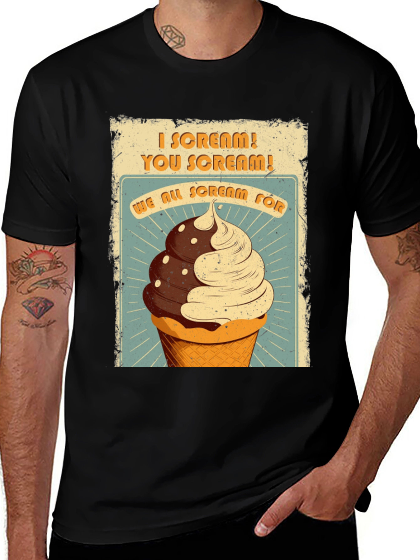 I Scream You Scream Ice Cream Graphic Tee