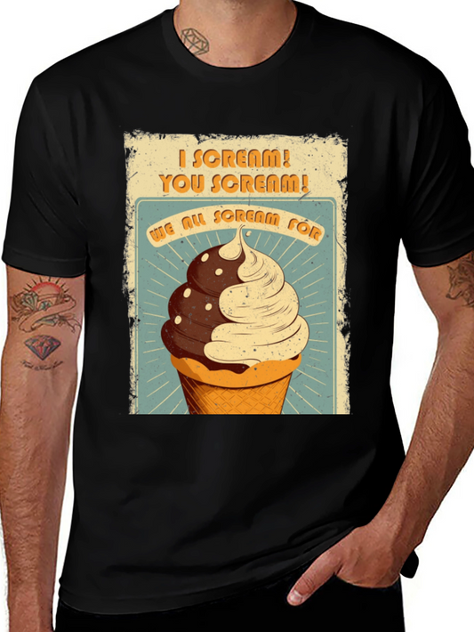 I Scream You Scream Ice Cream Graphic Tee