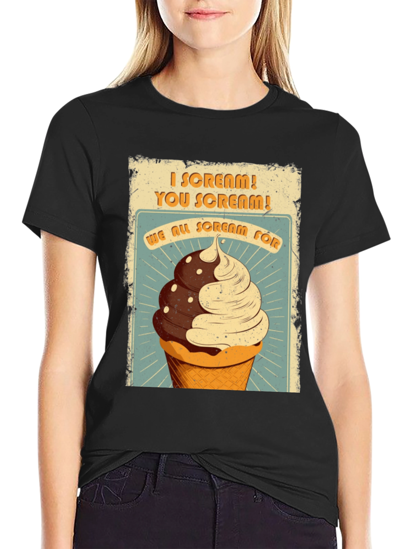 I Scream You Scream Ice Cream Graphic Tee