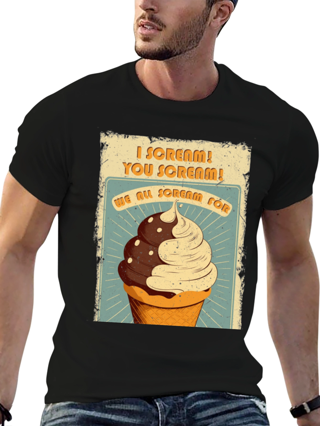 I Scream You Scream Ice Cream Graphic Tee