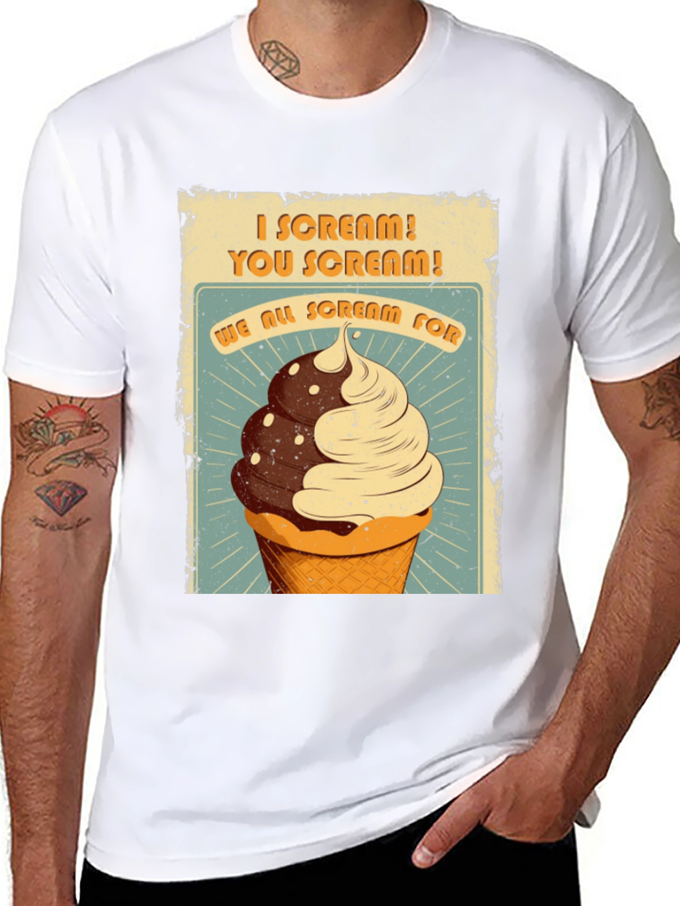 I Scream You Scream Ice Cream Graphic Tee