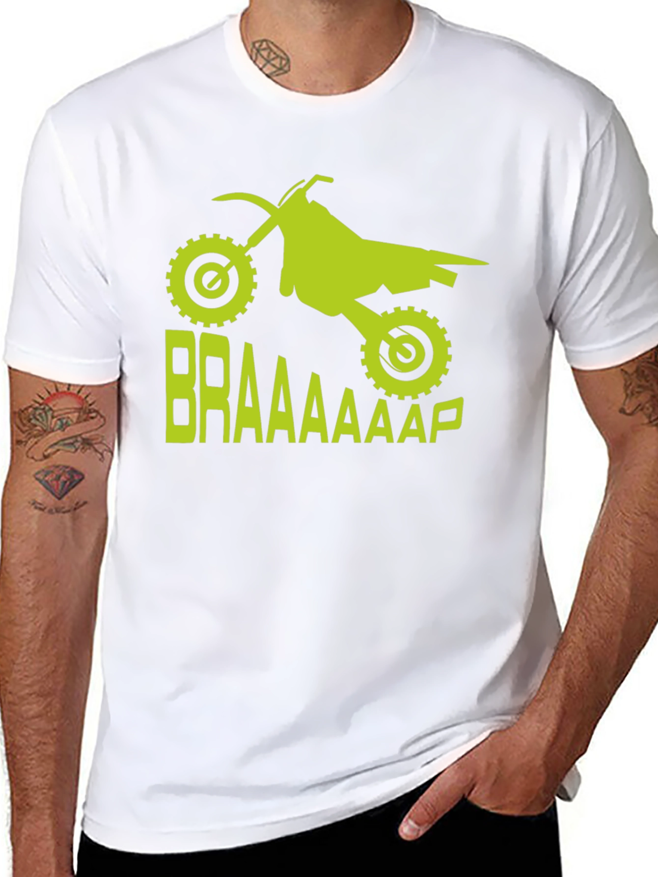 Dirt Bike Braaap T-Shirt - Motocross Rider Tee