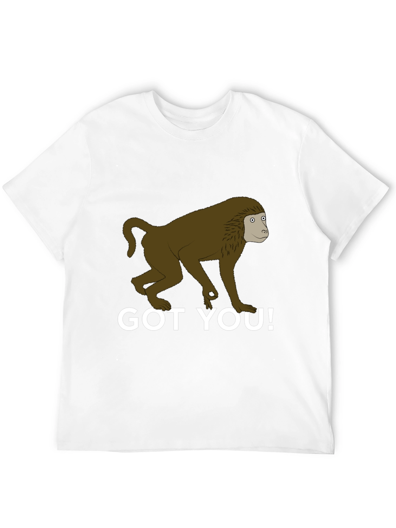 Got You! Monkey Graphic Tee - Novelty T-Shirt