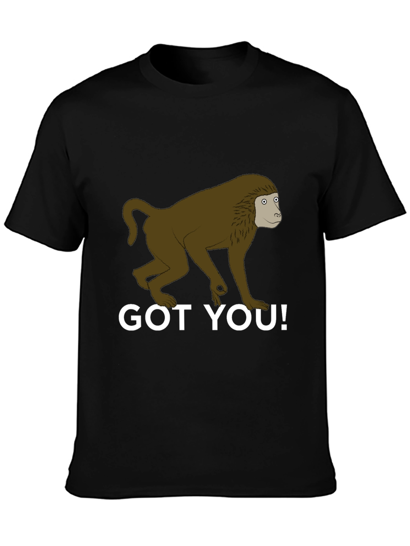 Got You! Monkey Graphic Tee - Novelty T-Shirt