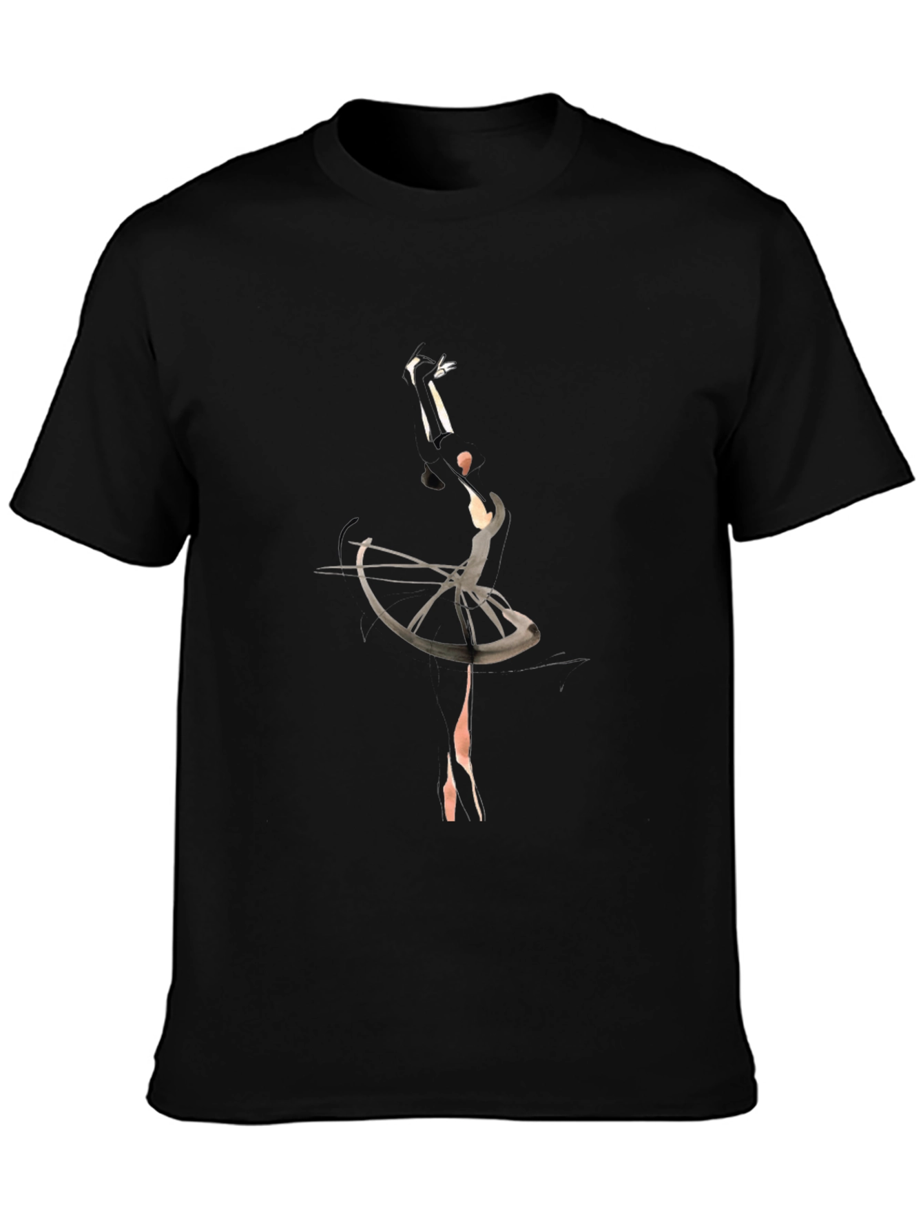 Ballet Dancer Graphic Tee - Elegant Style