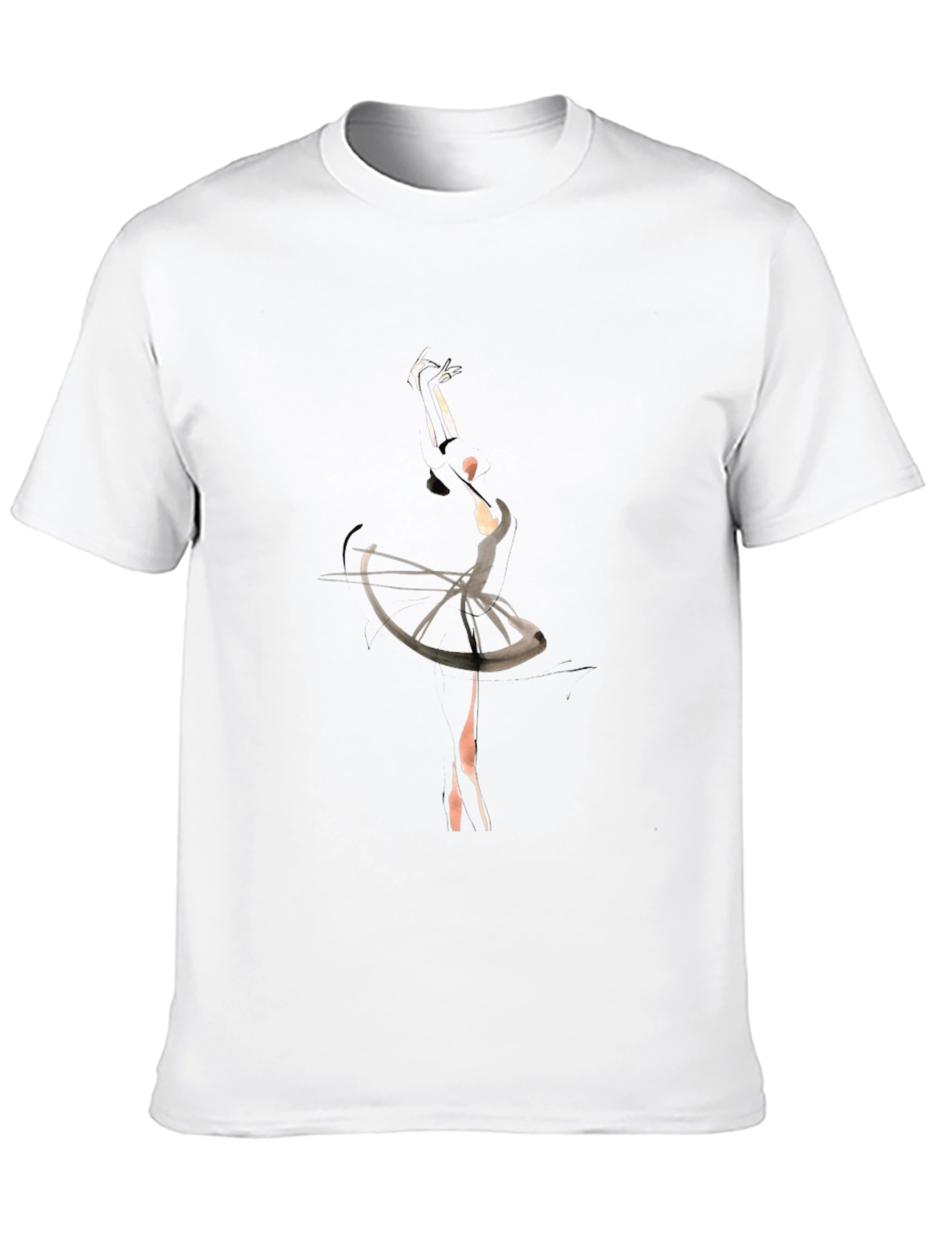 Ballet Dancer Graphic Tee - Elegant Style