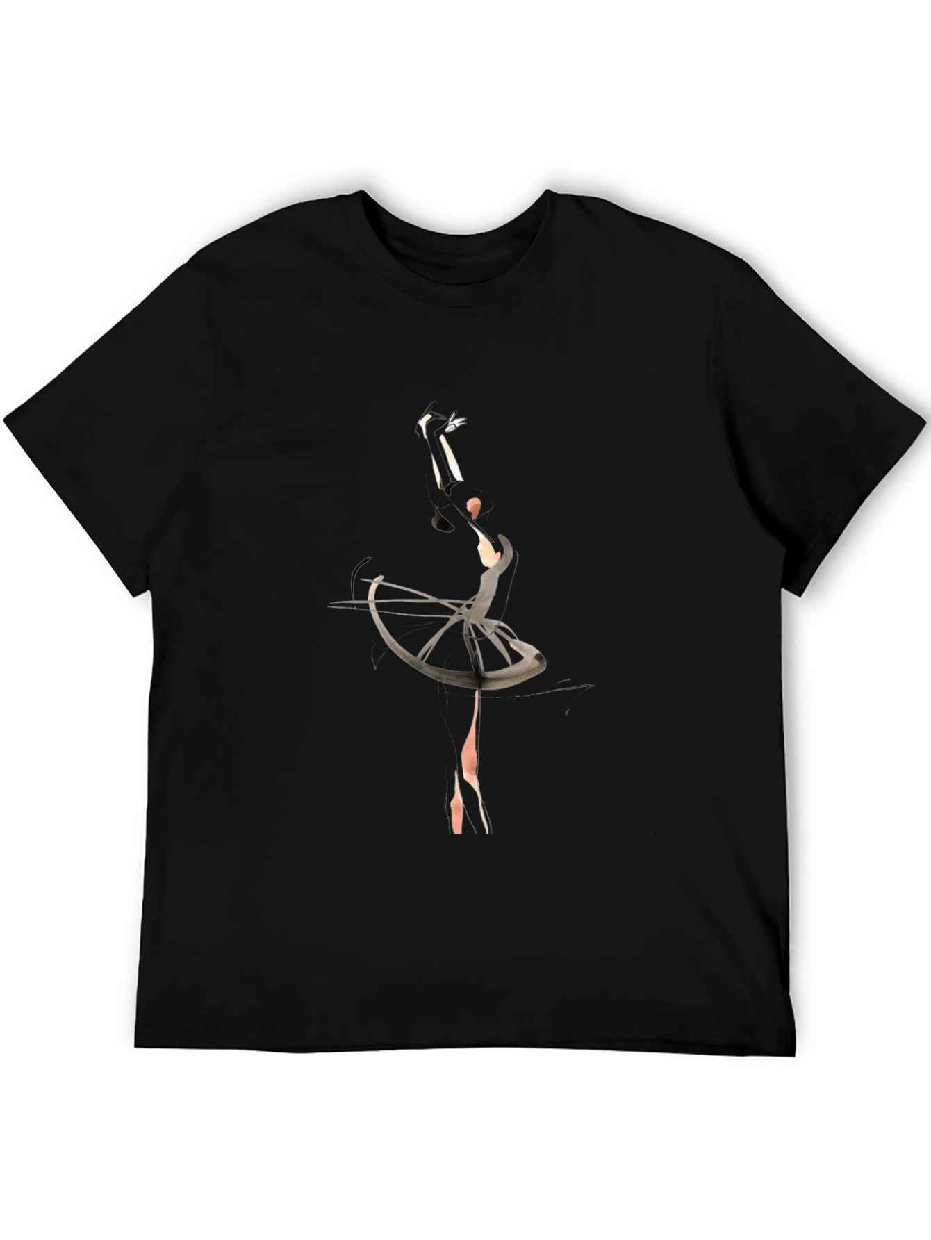 Ballet Dancer Graphic Tee - Elegant Style
