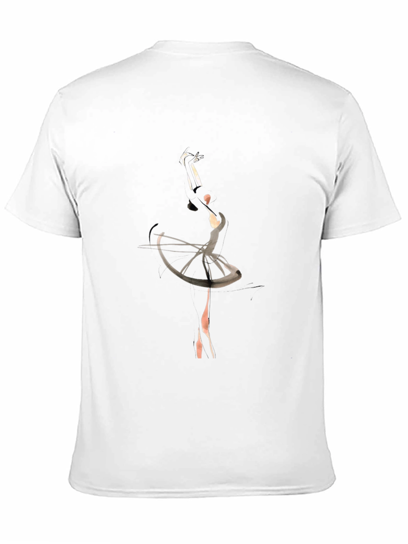 Ballet Dancer Graphic Tee - Elegant Style