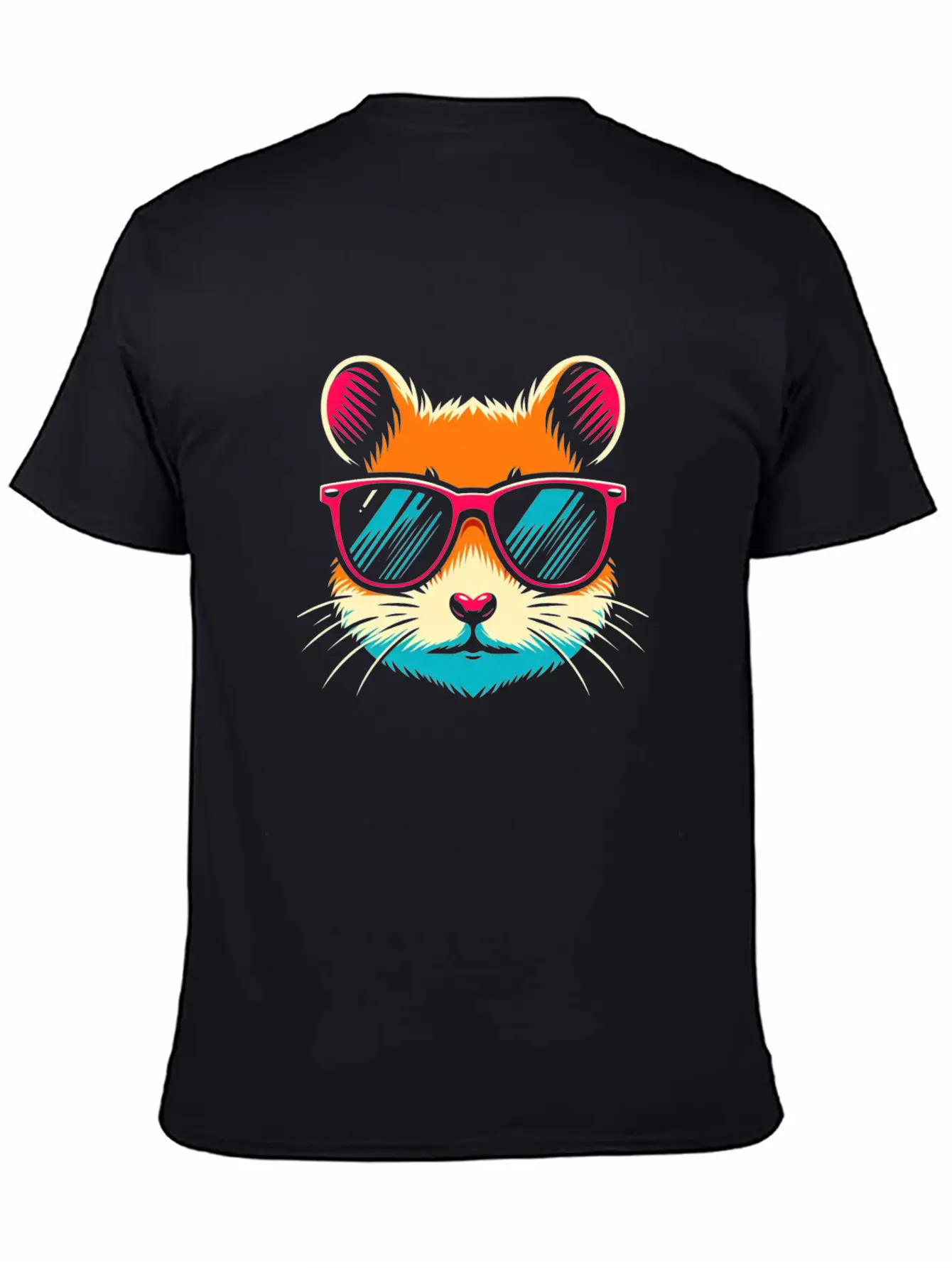 Hamster With Sunglasses Animal Pet Art 1 Unisex Casual T-Shirt – Clean Design For Daily Comfort