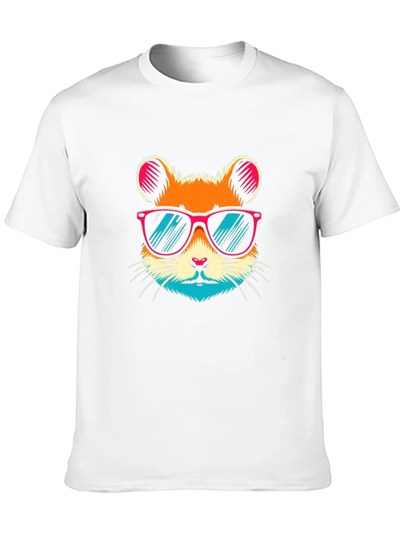 Hamster With Sunglasses Animal Pet Art 1 Unisex Casual T-Shirt – Clean Design For Daily Comfort