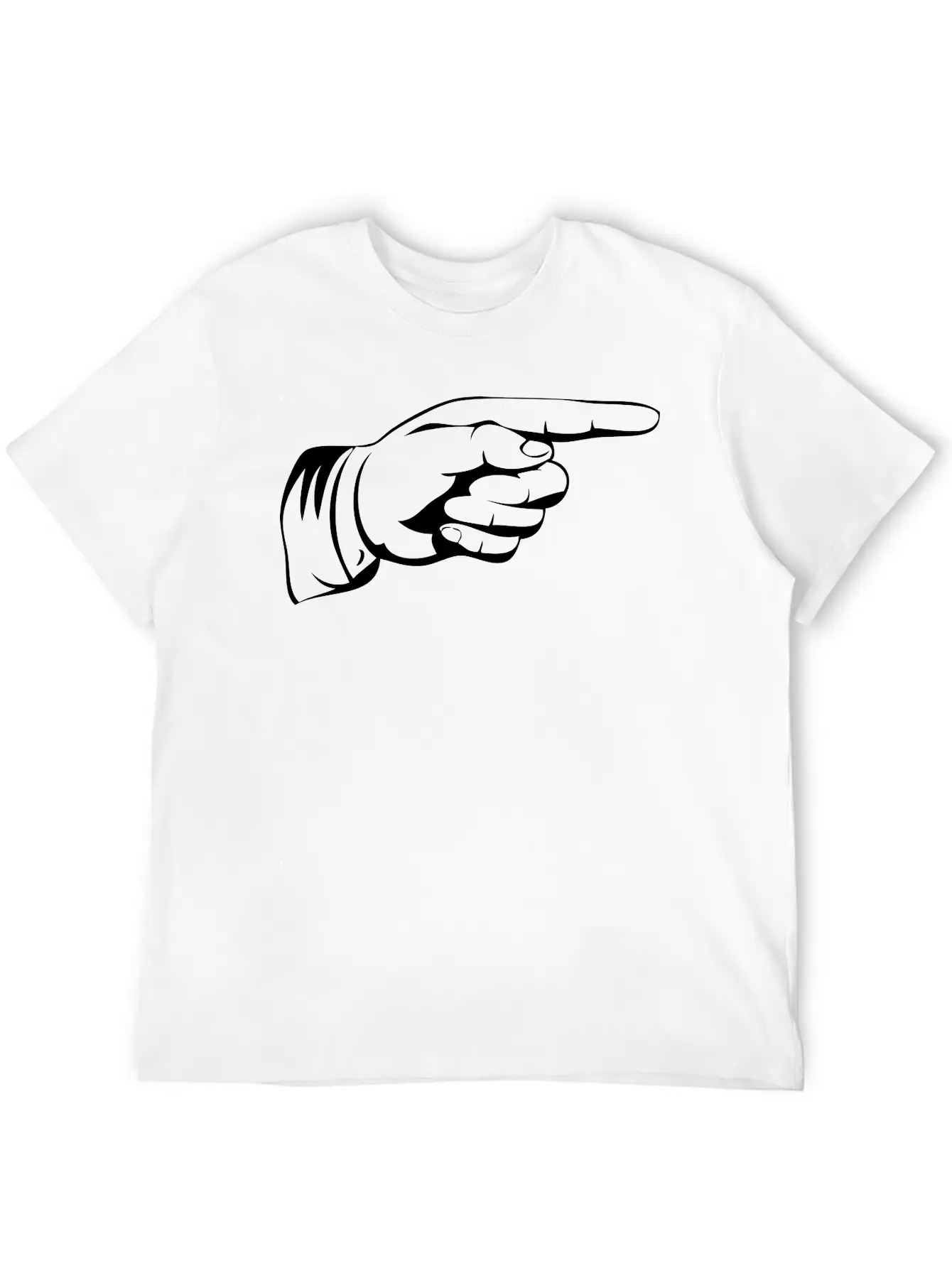 Hand Point Unisex Casual T-Shirt – Clean Design For Daily Comfort