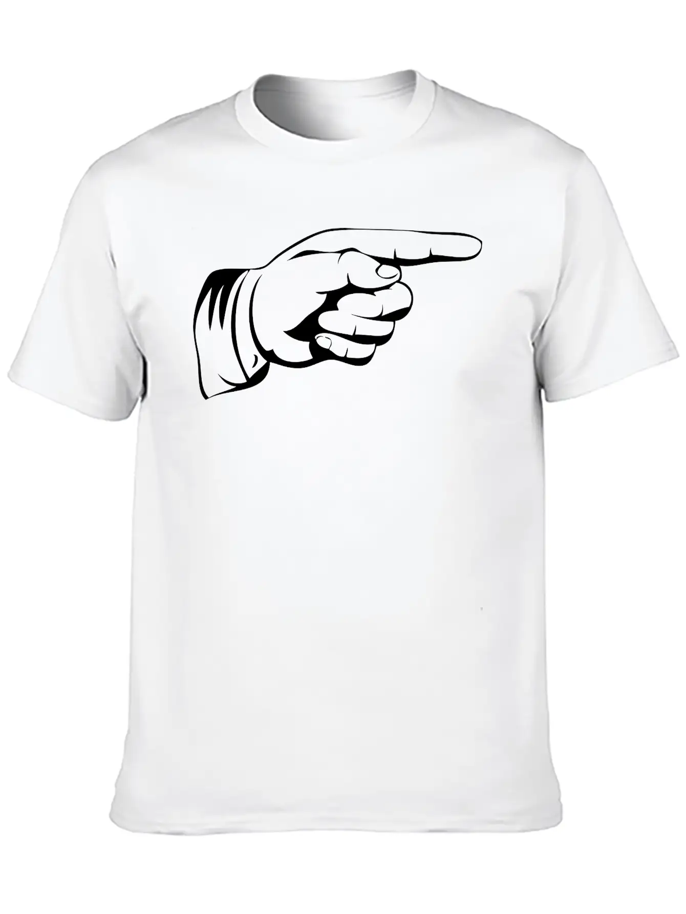 Hand Point Unisex Casual T-Shirt – Clean Design For Daily Comfort