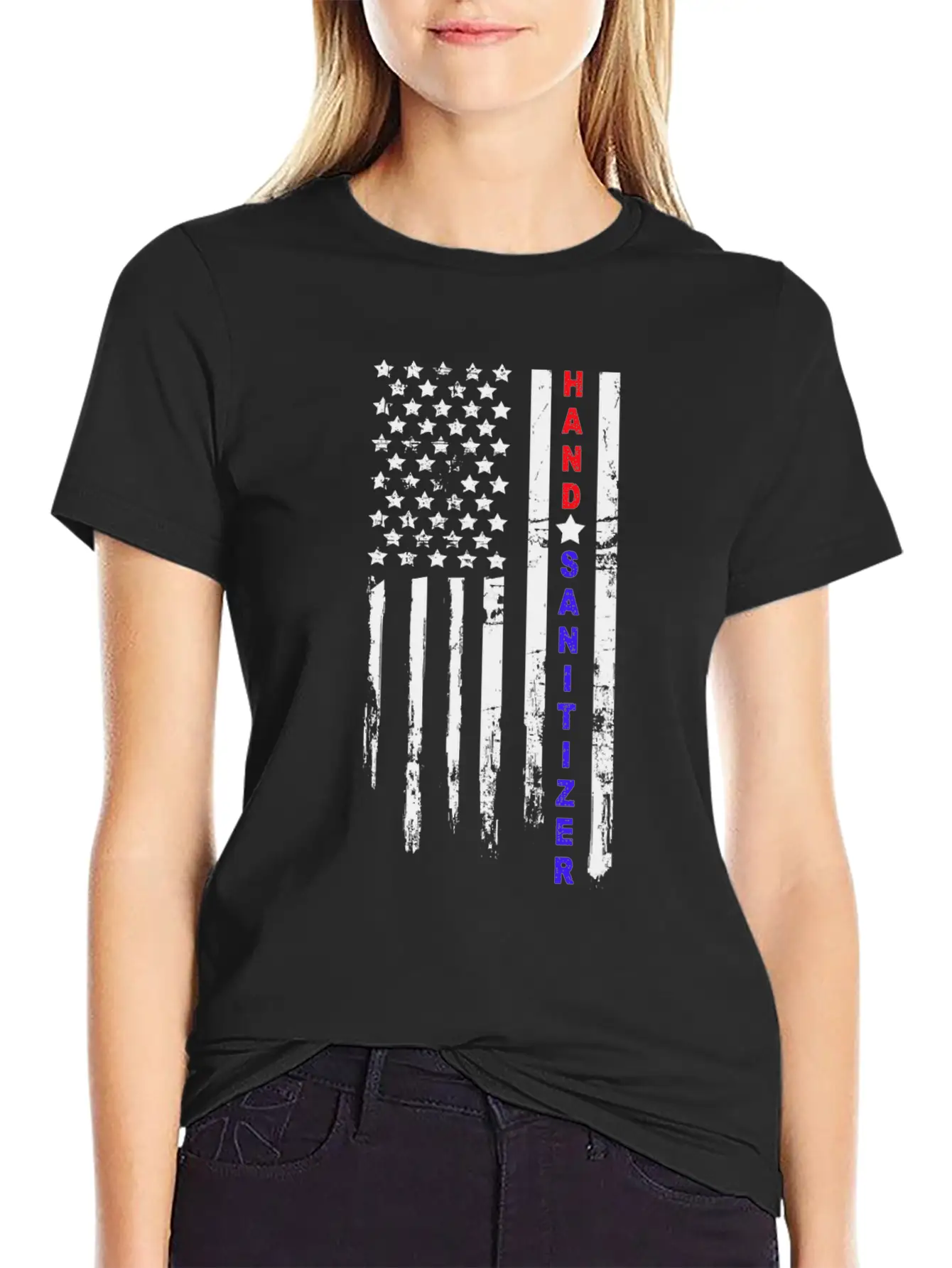 HAND SANITIZER AMERICA FLAG TRENDING 2020 Unisex Casual T-Shirt – Clean Design For Daily Comfort
