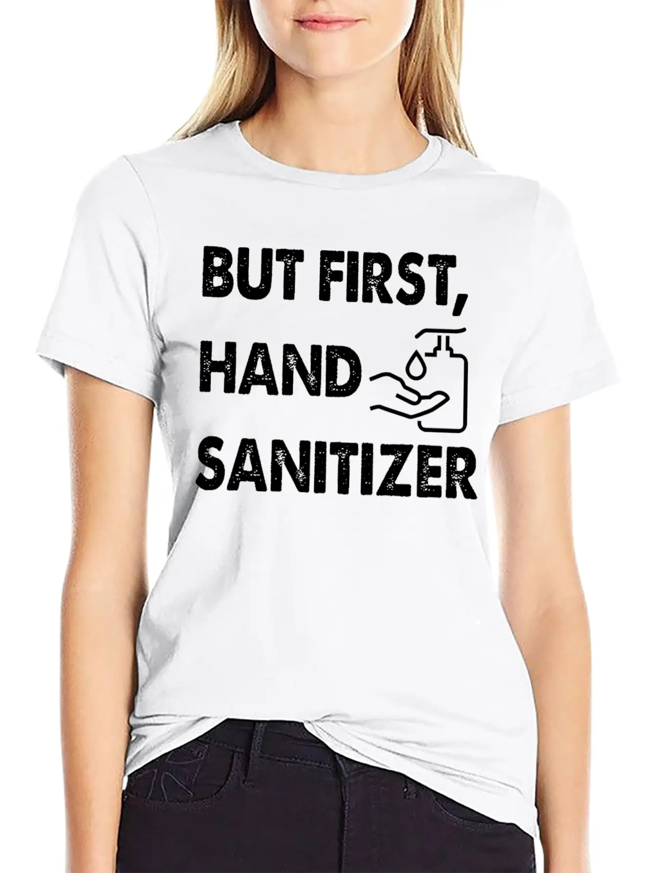 Hand Sanitizer Cute Unisex Casual T-Shirt – Clean Design For Daily Comfort