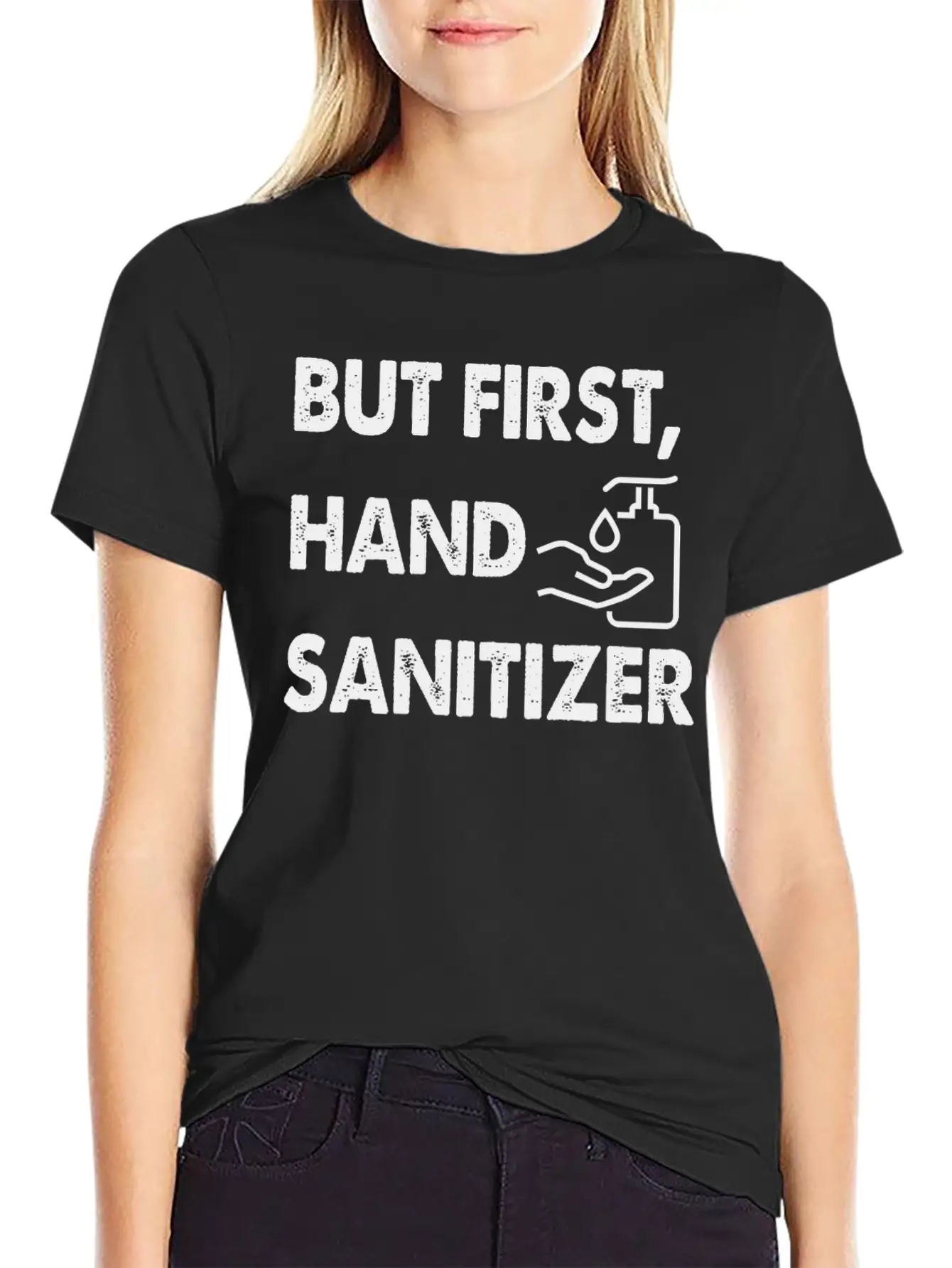Hand Sanitizer Cute Unisex Casual T-Shirt – Clean Design For Daily Comfort