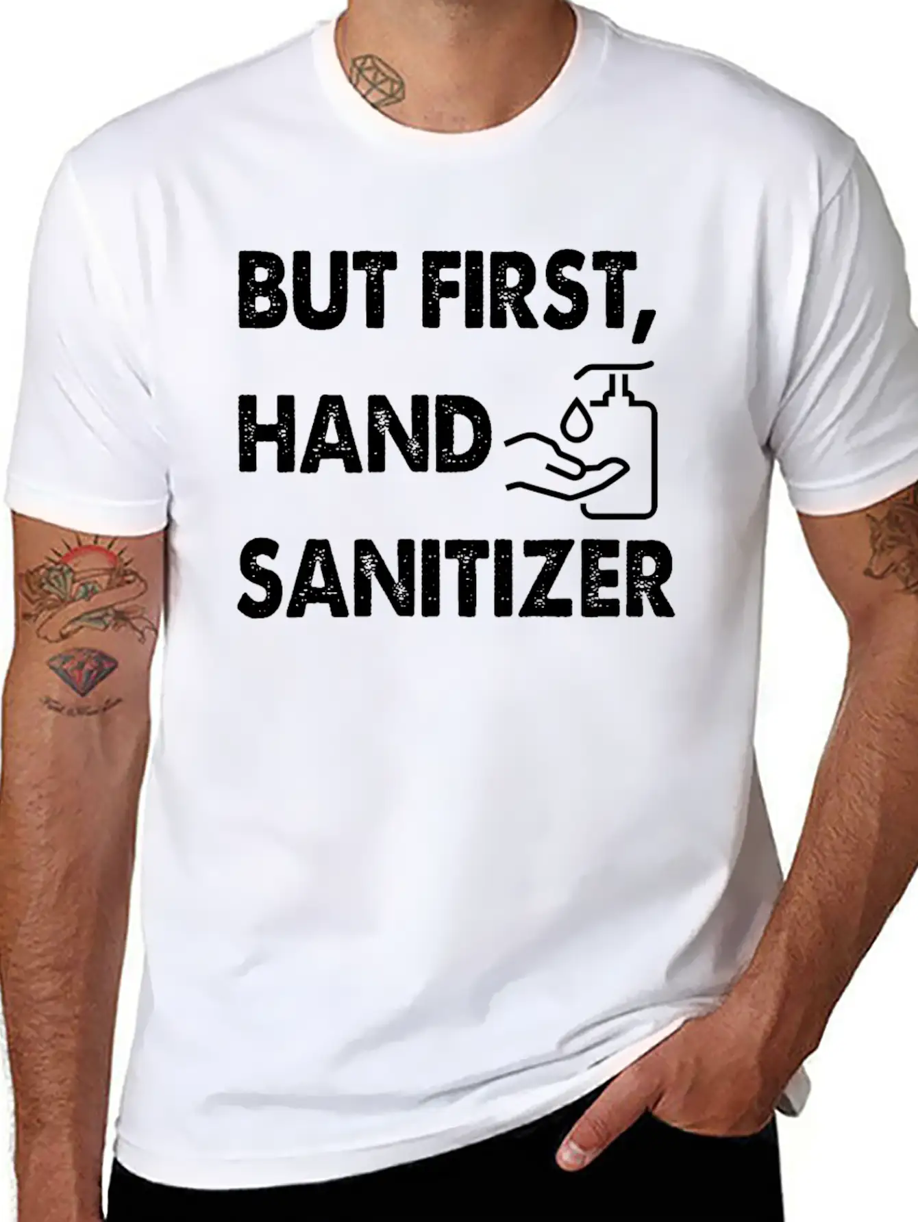 Hand Sanitizer Cute Unisex Casual T-Shirt – Clean Design For Daily Comfort