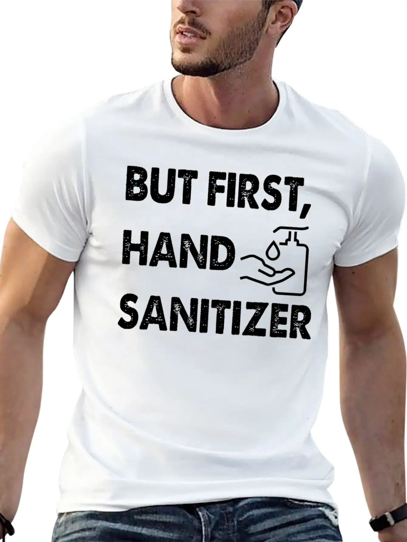 Hand Sanitizer Cute Unisex Casual T-Shirt – Clean Design For Daily Comfort