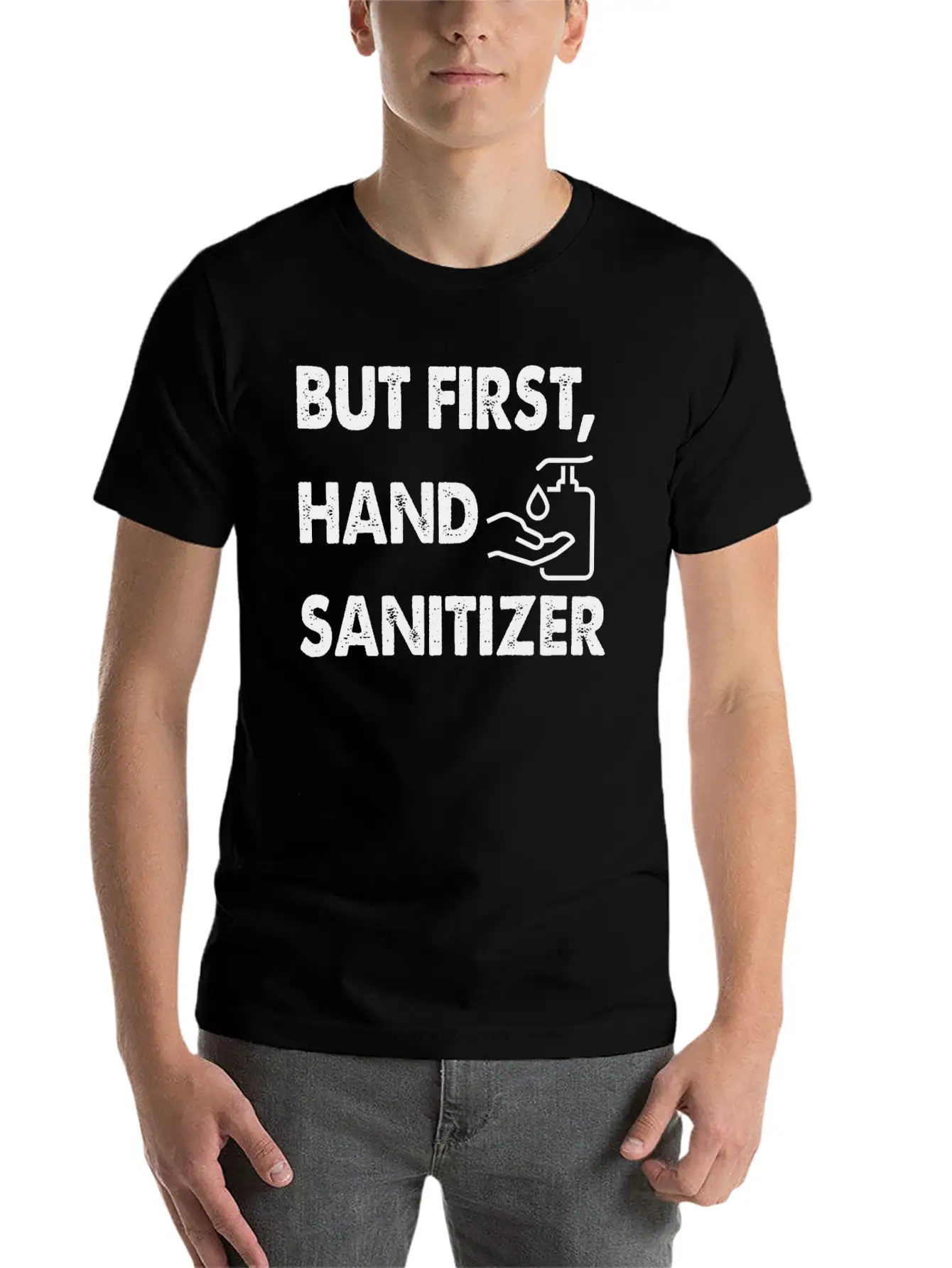 Hand Sanitizer Cute Unisex Casual T-Shirt – Clean Design For Daily Comfort