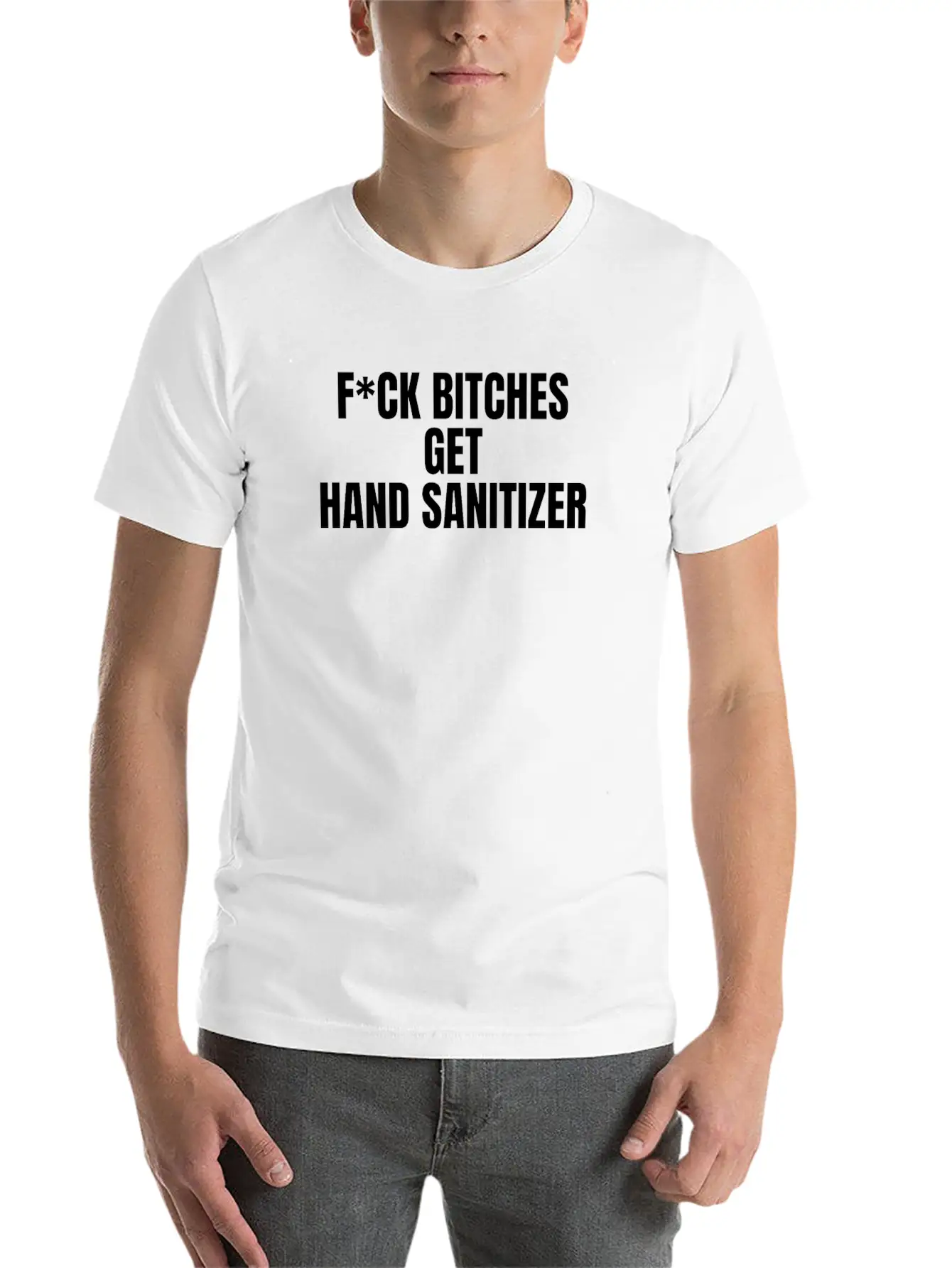 Hand Sanitizer Quote Unisex Casual T-Shirt – Clean Design For Daily Comfort