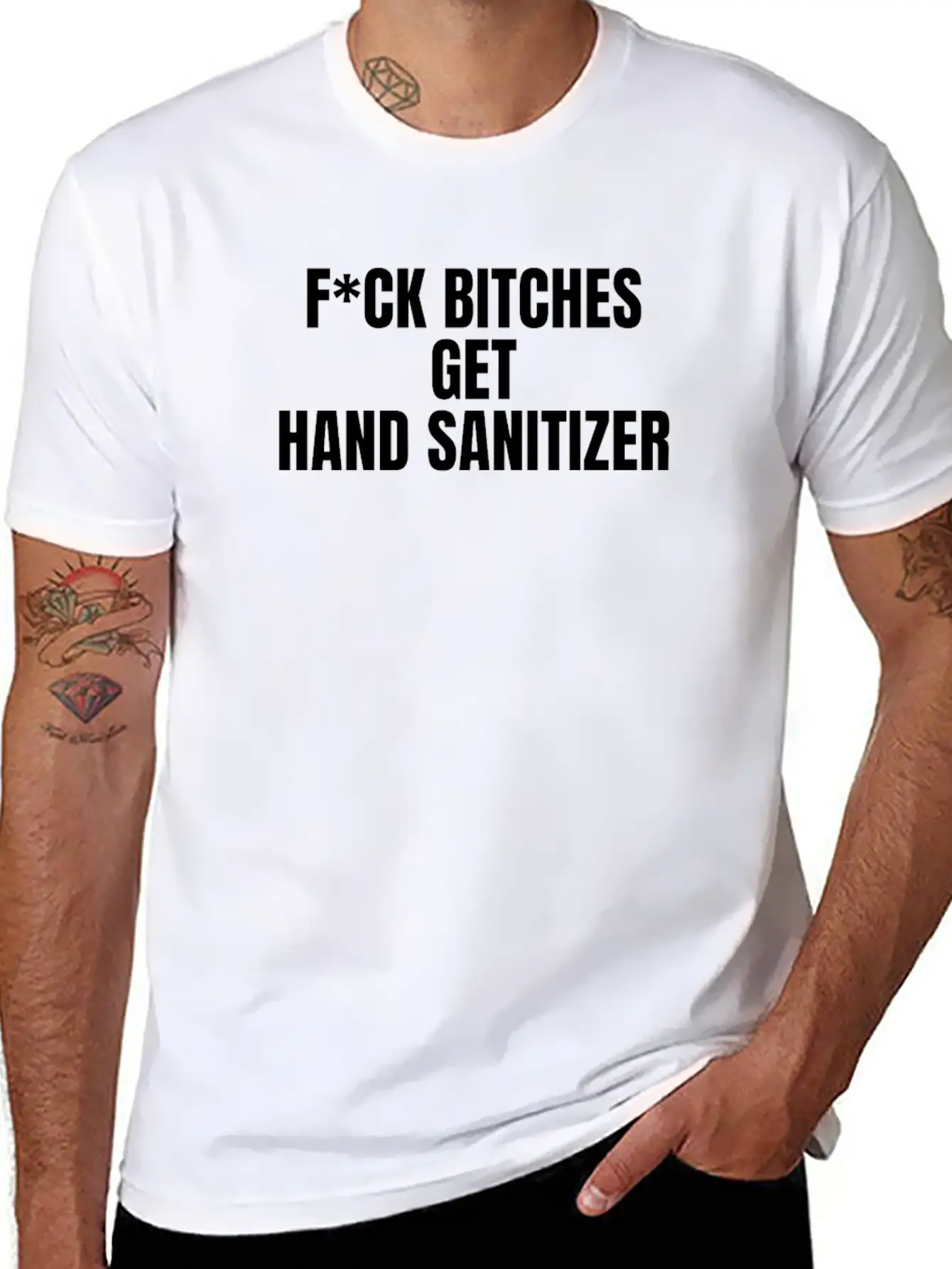 Hand Sanitizer Quote Unisex Casual T-Shirt – Clean Design For Daily Comfort