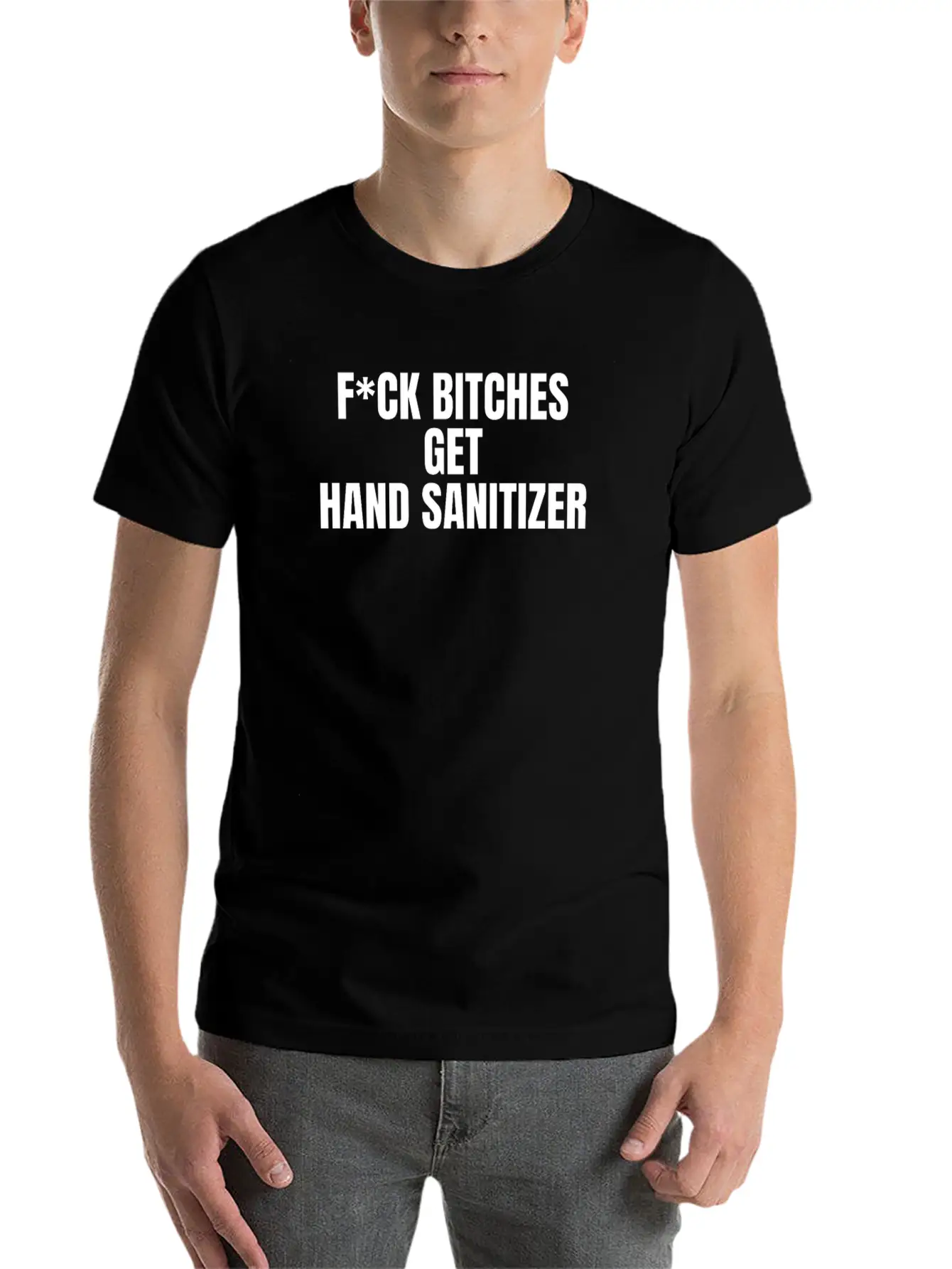 Hand Sanitizer Quote Unisex Casual T-Shirt – Clean Design For Daily Comfort
