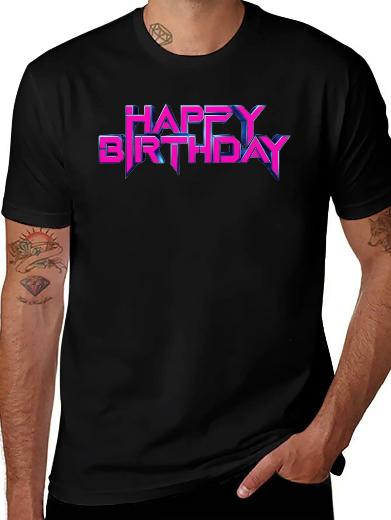 Happy Birthday Unisex Casual T-Shirt – Clean Design For Daily Comfort