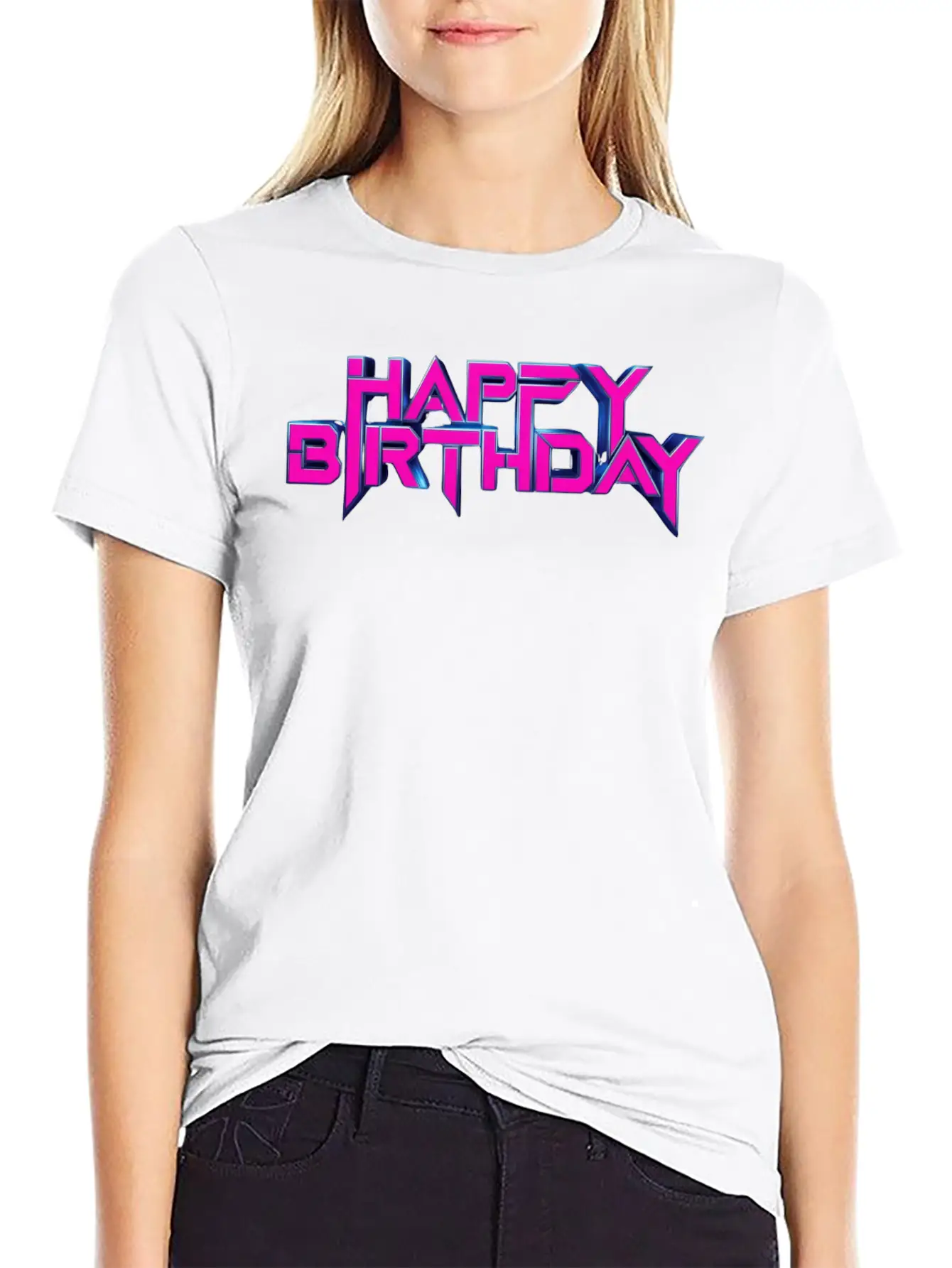 Happy Birthday Unisex Casual T-Shirt – Clean Design For Daily Comfort