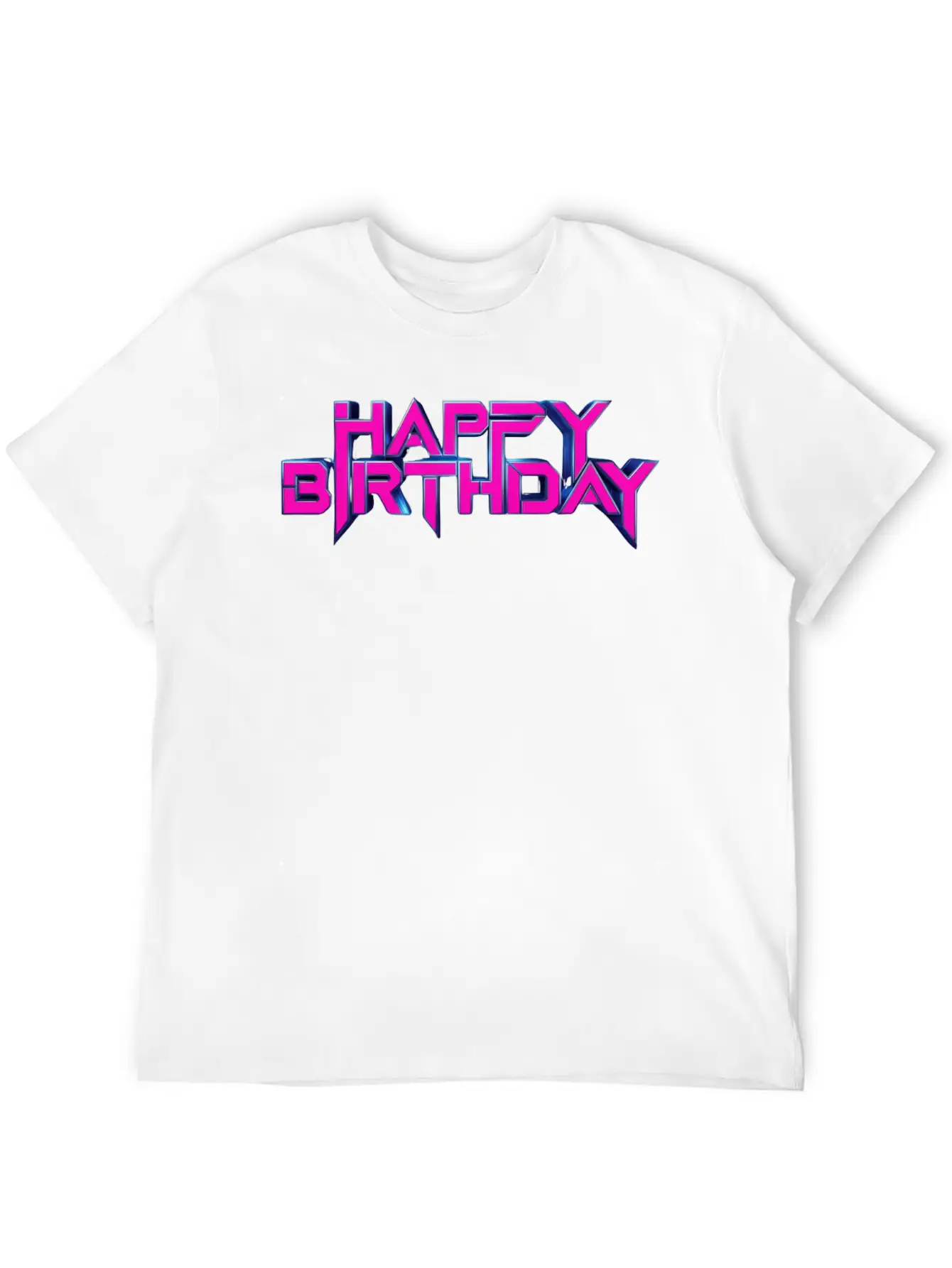 Happy Birthday Unisex Casual T-Shirt – Clean Design For Daily Comfort