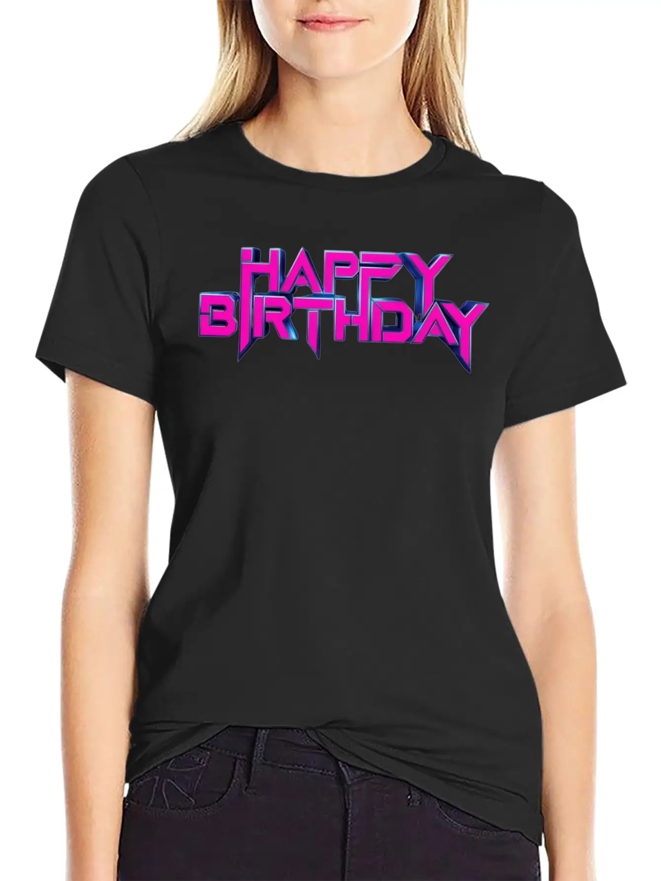 Happy Birthday Unisex Casual T-Shirt – Clean Design For Daily Comfort