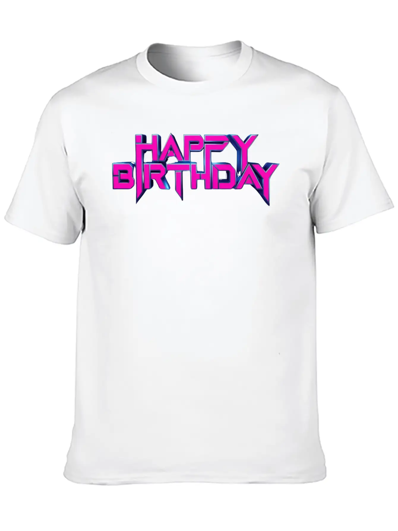 Happy Birthday Unisex Casual T-Shirt – Clean Design For Daily Comfort