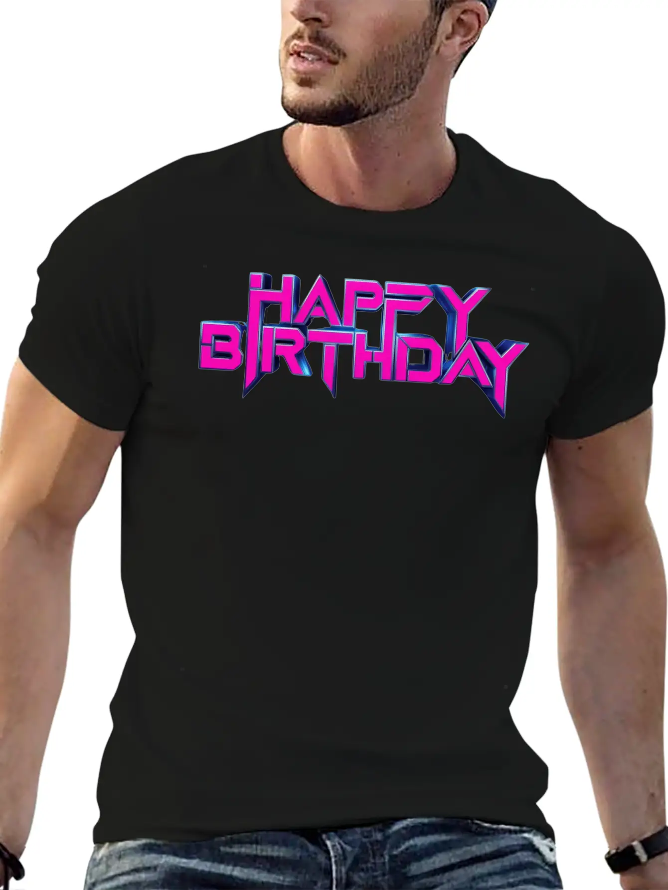 Happy Birthday Unisex Casual T-Shirt – Clean Design For Daily Comfort