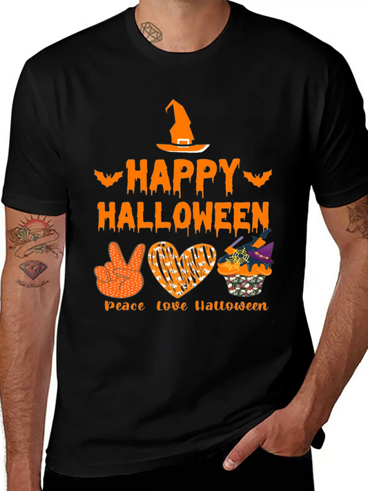 Happy Halloween Unisex Casual T-Shirt – Clean Design For Daily Comfort