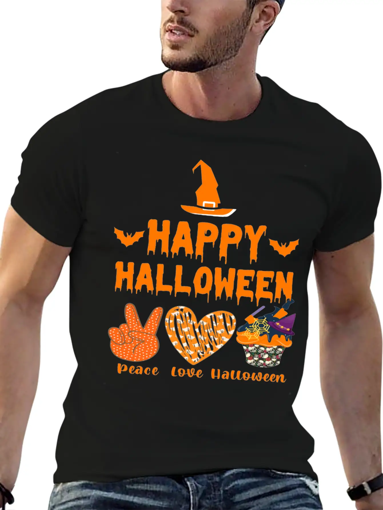 Happy Halloween Unisex Casual T-Shirt – Clean Design For Daily Comfort