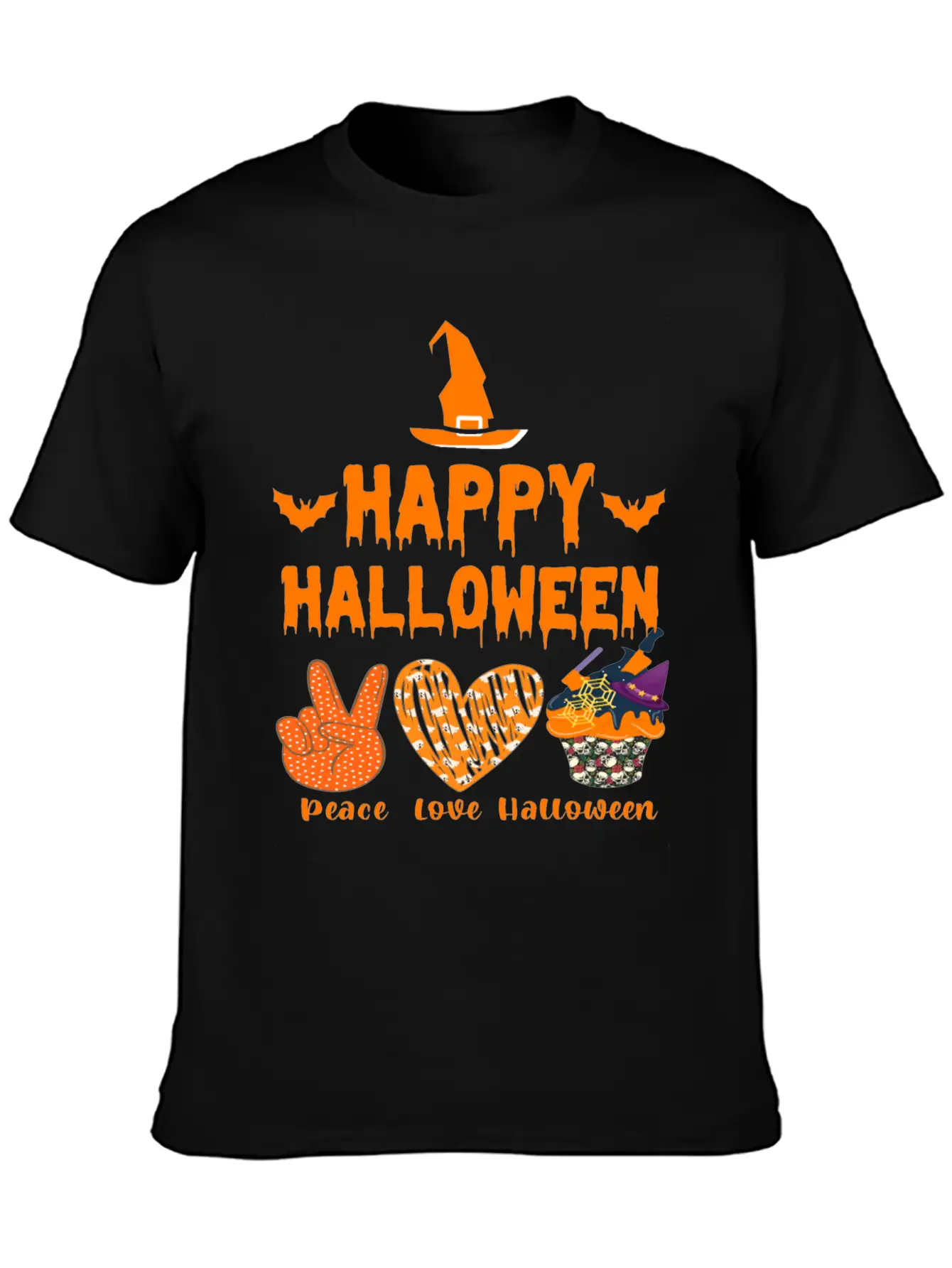 Happy Halloween Unisex Casual T-Shirt – Clean Design For Daily Comfort