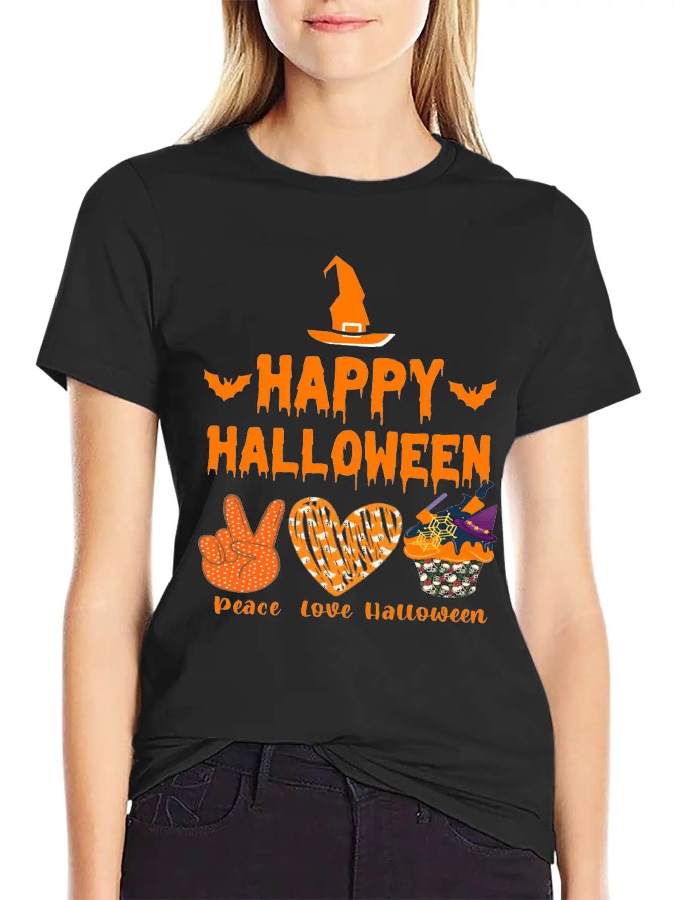 Happy Halloween Unisex Casual T-Shirt – Clean Design For Daily Comfort