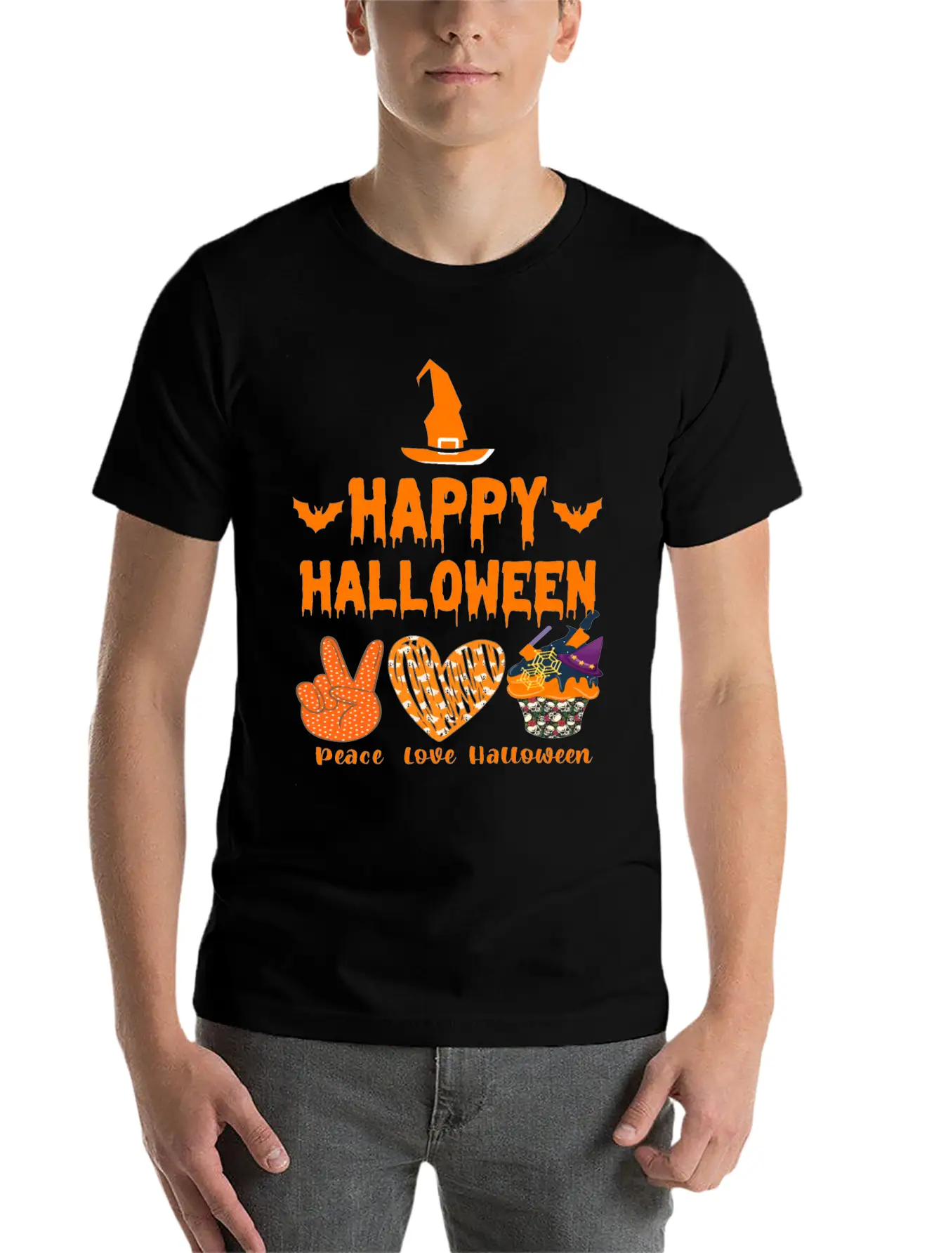 Happy Halloween Unisex Casual T-Shirt – Clean Design For Daily Comfort