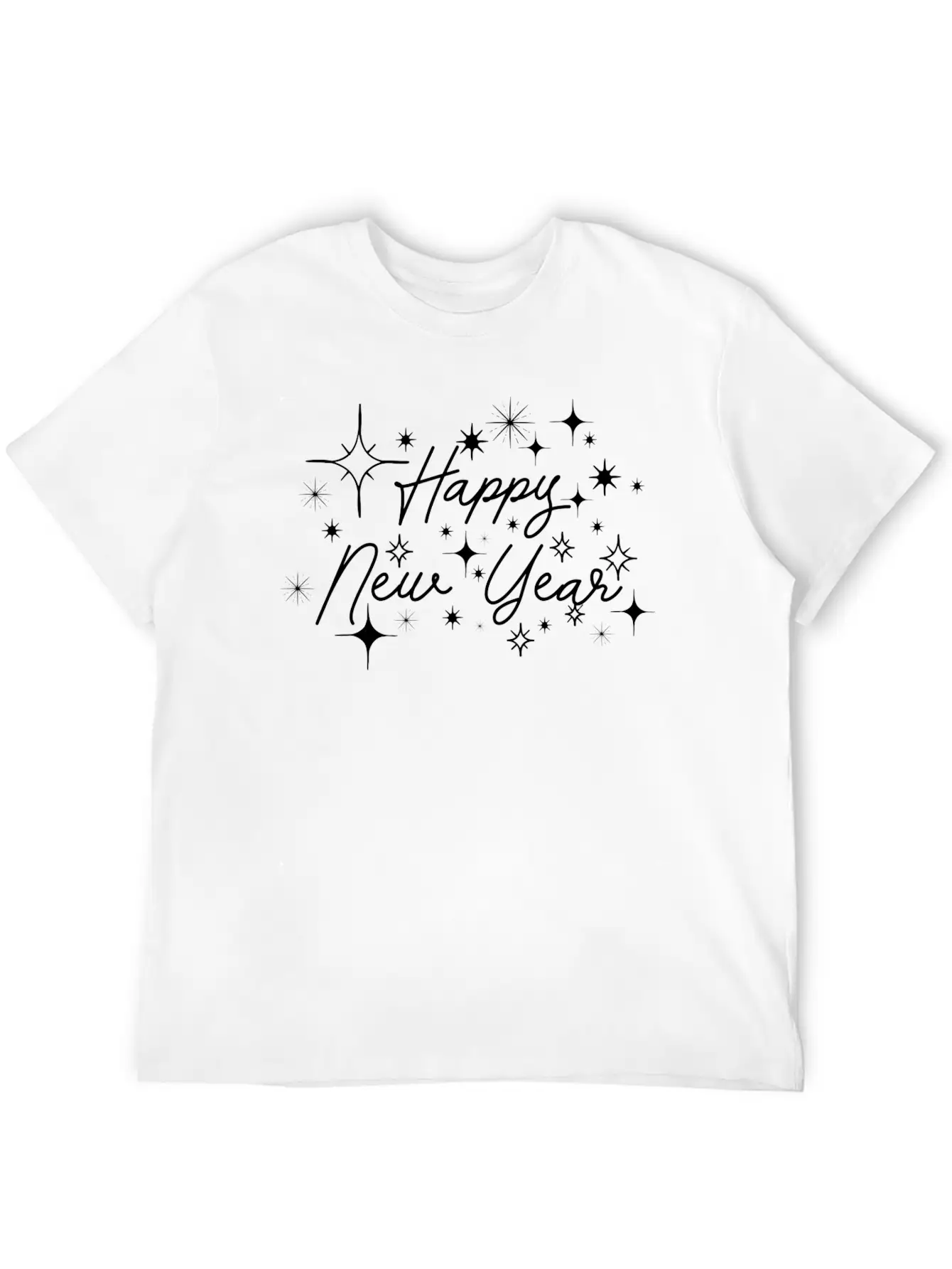 Happy New Year. Unisex Casual T-Shirt – Clean Design For Daily Comfort