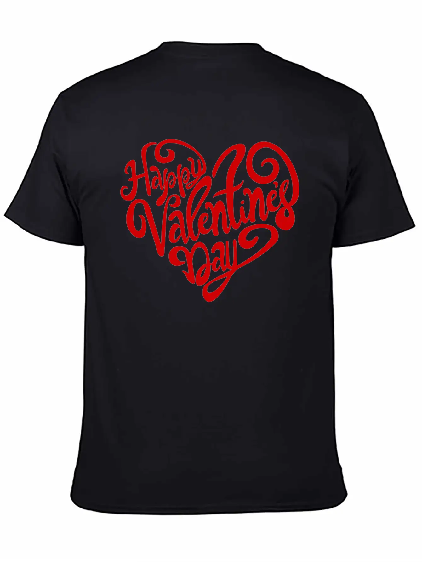 Happy Valentine's Day Unisex Casual T-Shirt – Clean Design For Daily Comfort