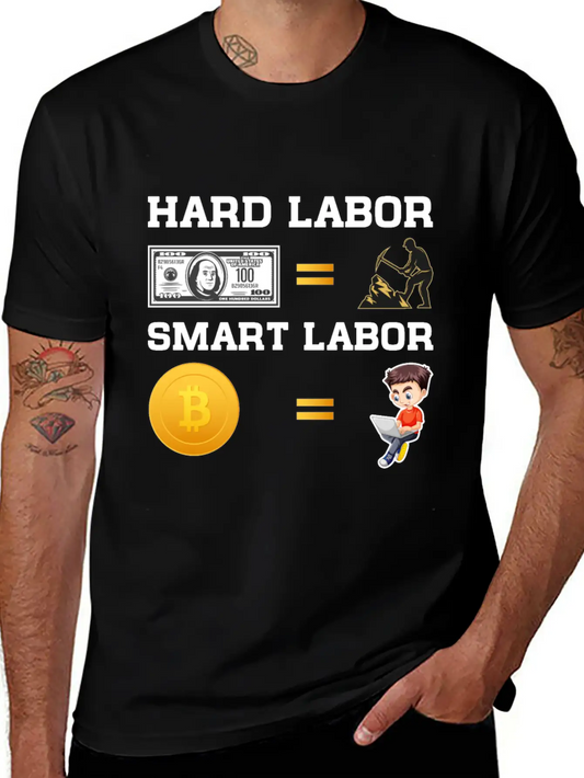 Hard Labor Smart Labor Unisex Casual T-Shirt – Clean Design For Daily Comfort