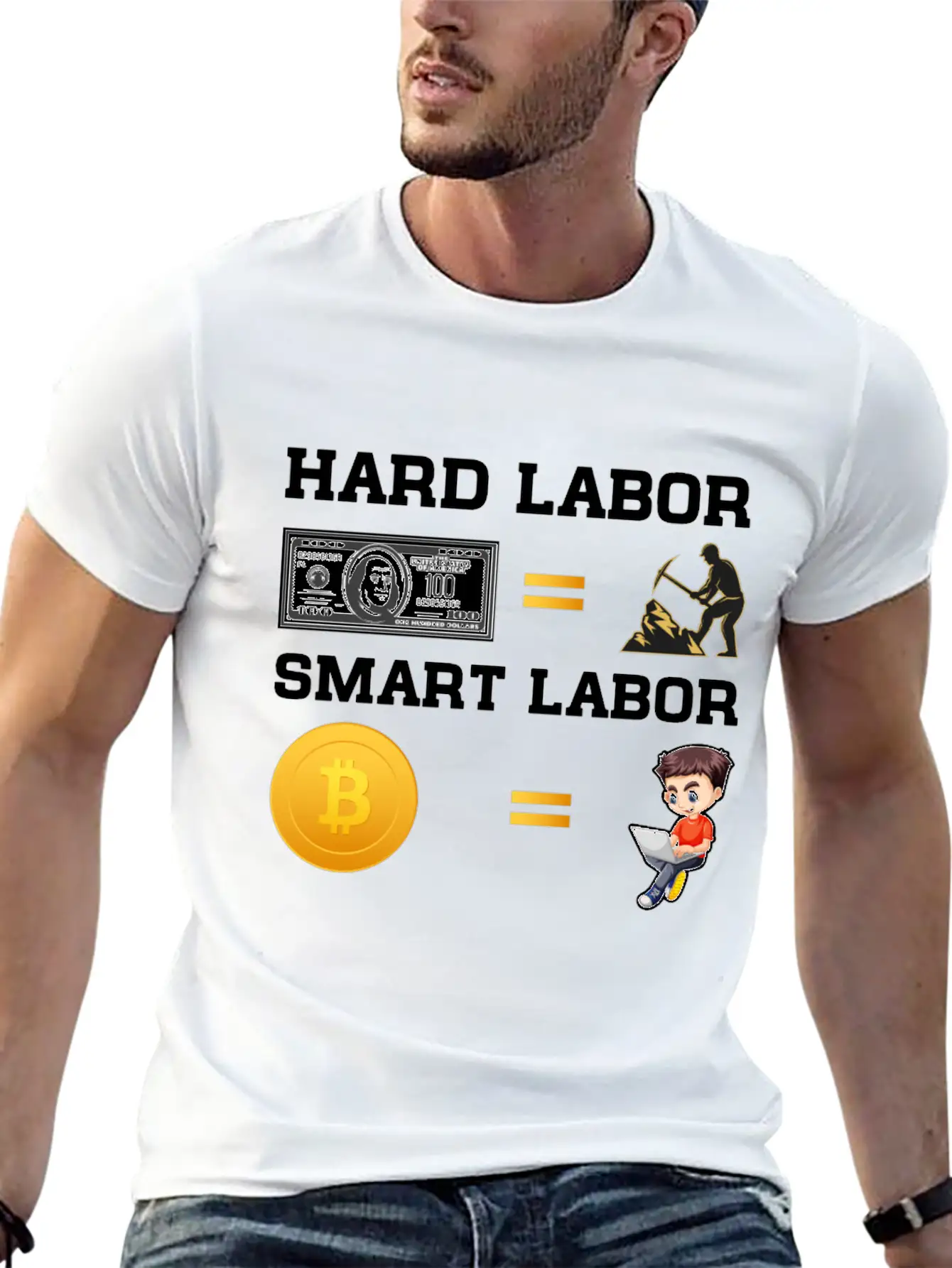 Hard Labor Smart Labor Unisex Casual T-Shirt – Clean Design For Daily Comfort