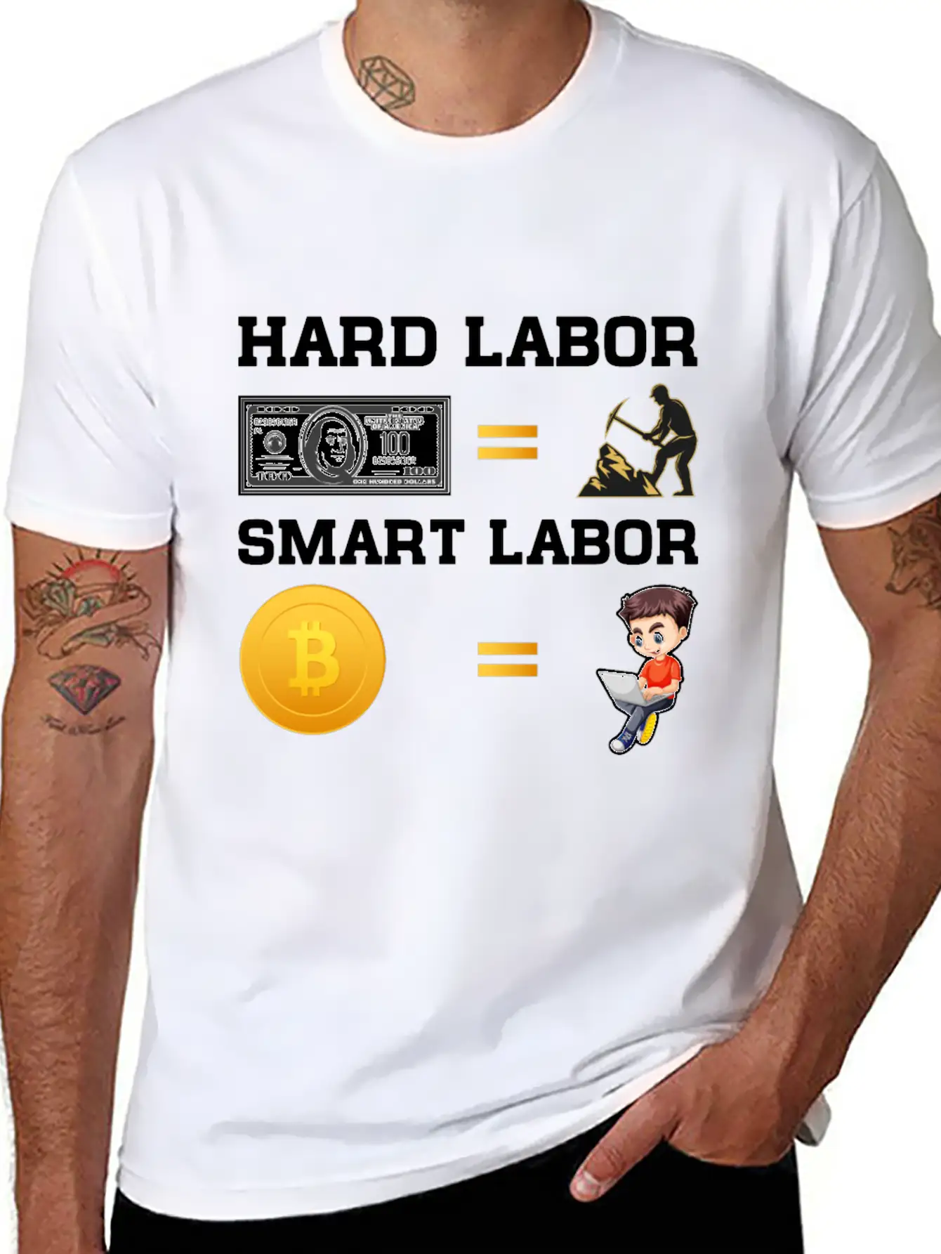 Hard Labor Smart Labor Unisex Casual T-Shirt – Clean Design For Daily Comfort