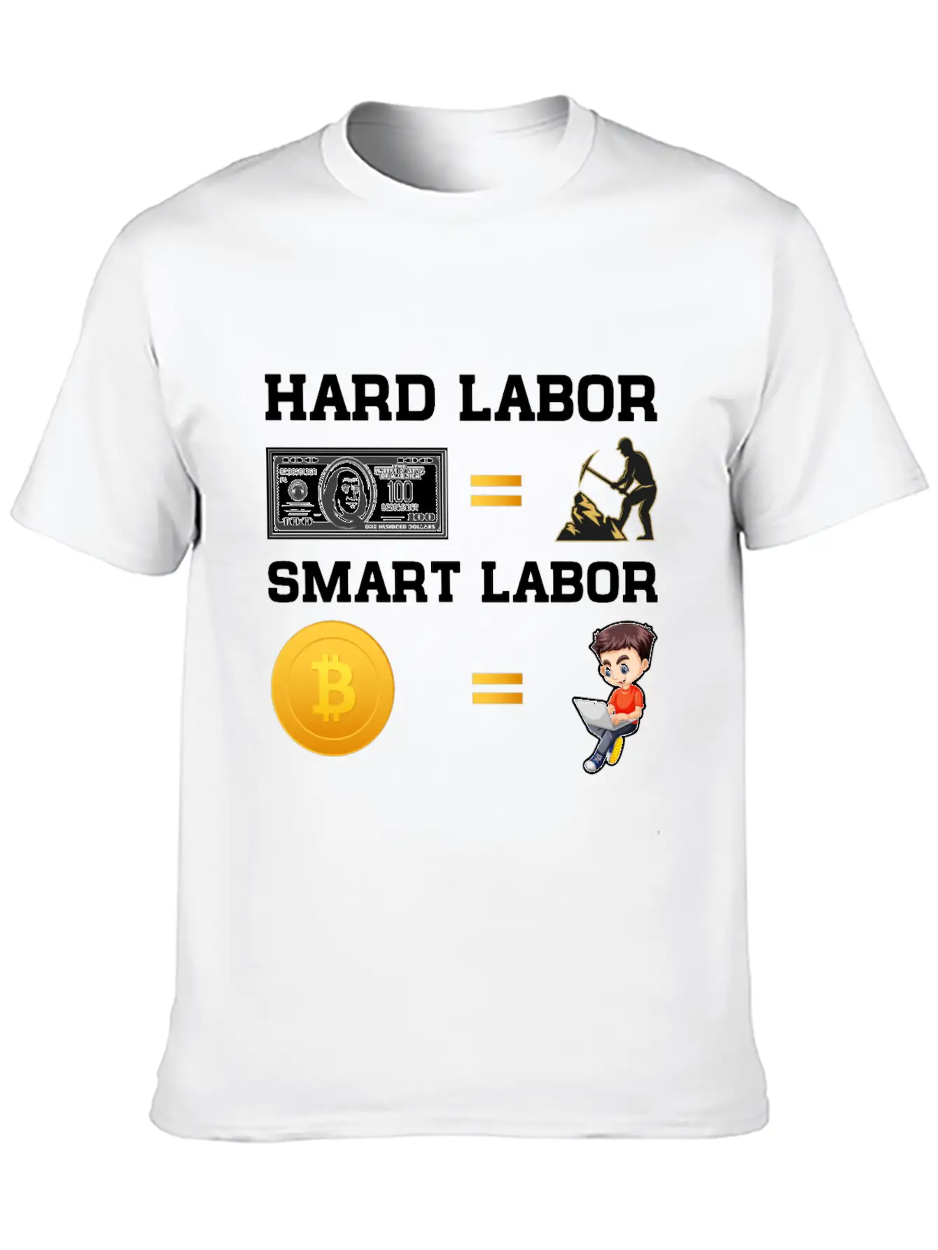 Hard Labor Smart Labor Unisex Casual T-Shirt – Clean Design For Daily Comfort