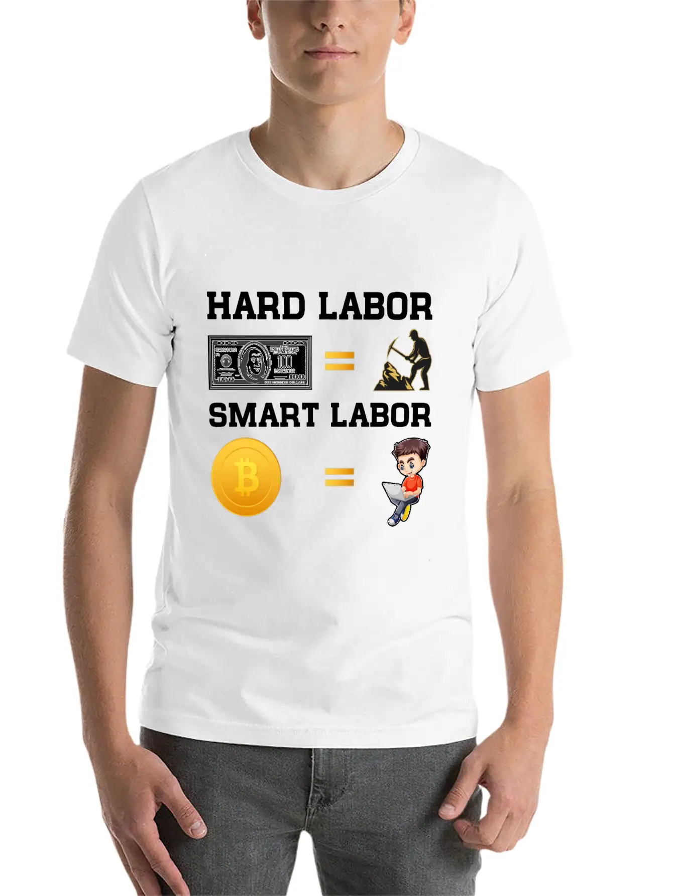 Hard Labor Smart Labor Unisex Casual T-Shirt – Clean Design For Daily Comfort