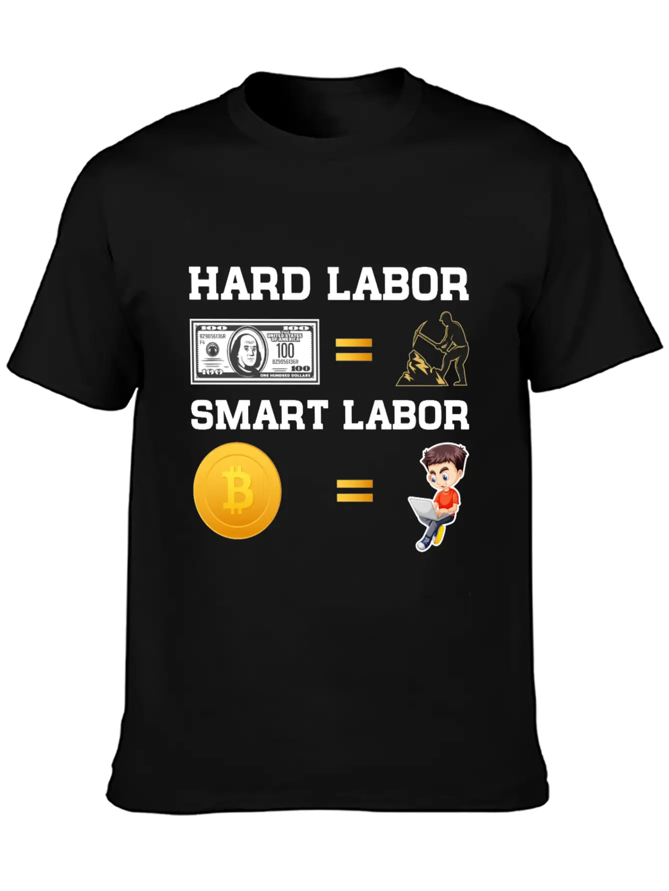 Hard Labor Smart Labor Unisex Casual T-Shirt – Clean Design For Daily Comfort