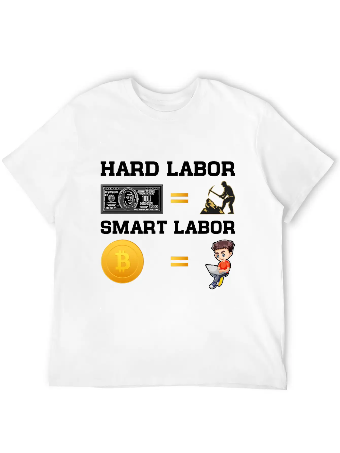 Hard Labor Smart Labor Unisex Casual T-Shirt – Clean Design For Daily Comfort