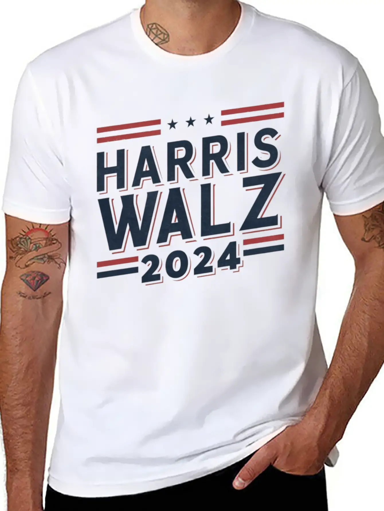 HARRIS WALZ ENERGY Unisex Casual T-Shirt – Clean Design For Daily Comfort