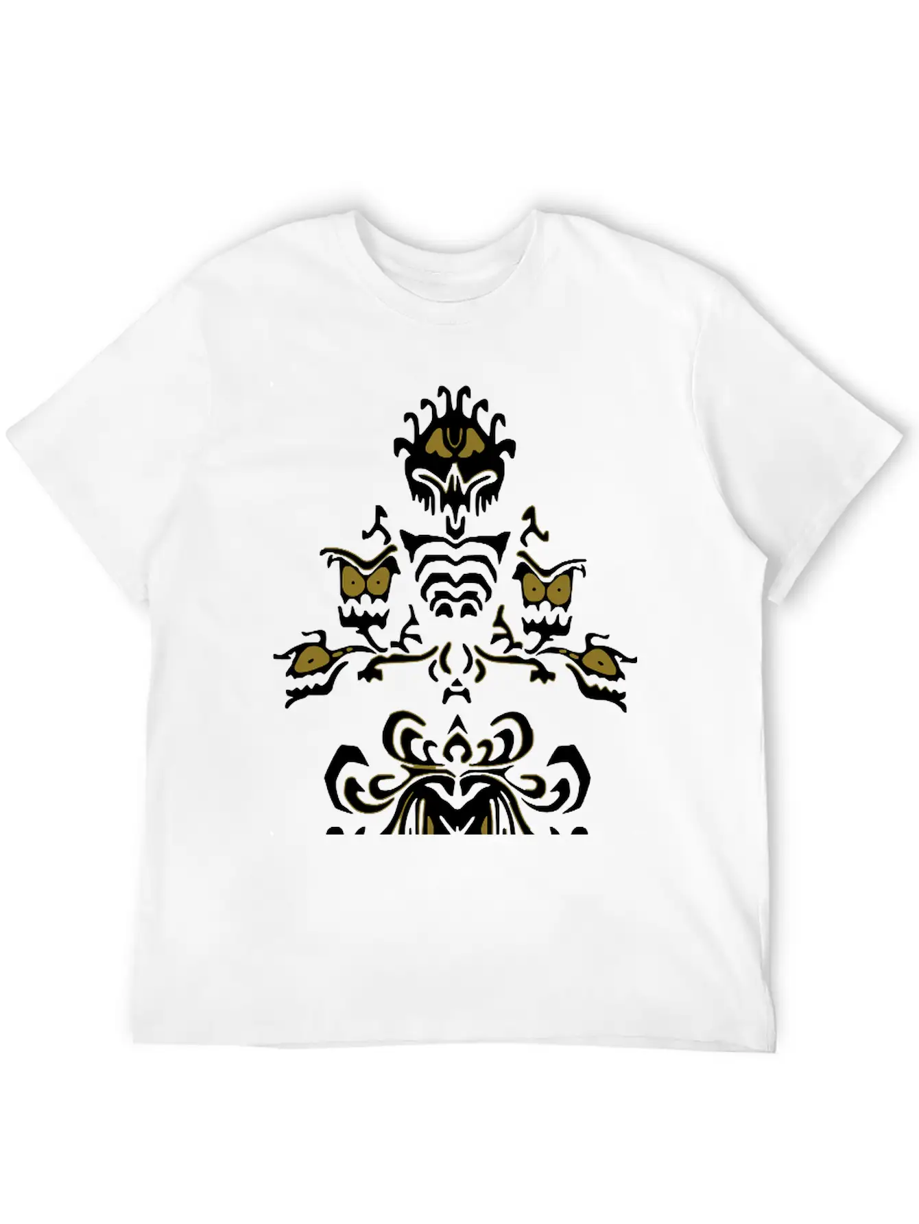 Haunted House Walls Unisex Casual T-Shirt – Clean Design For Daily Comfort